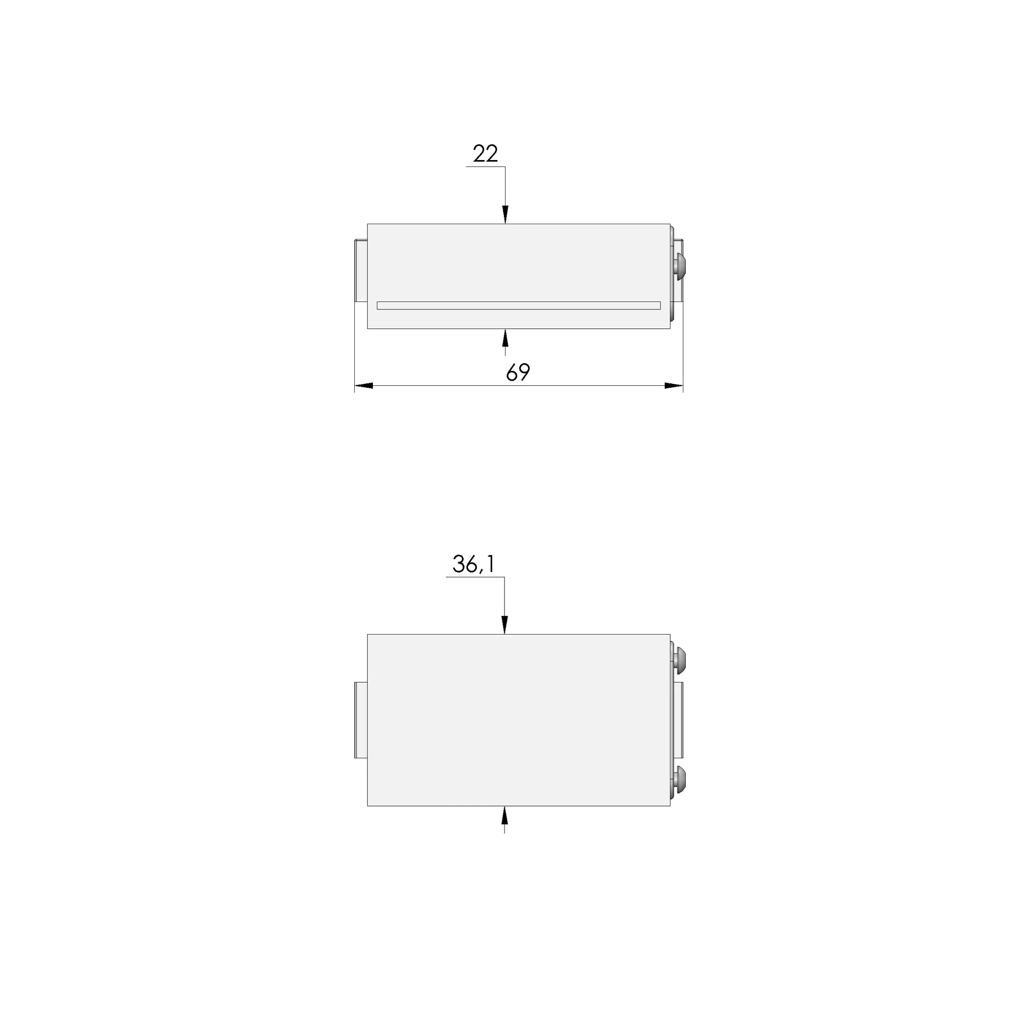 Produktfoto 1 von Ingun HF-U-RJ45-LAN1000-F-F-SF, HF-Übergabe