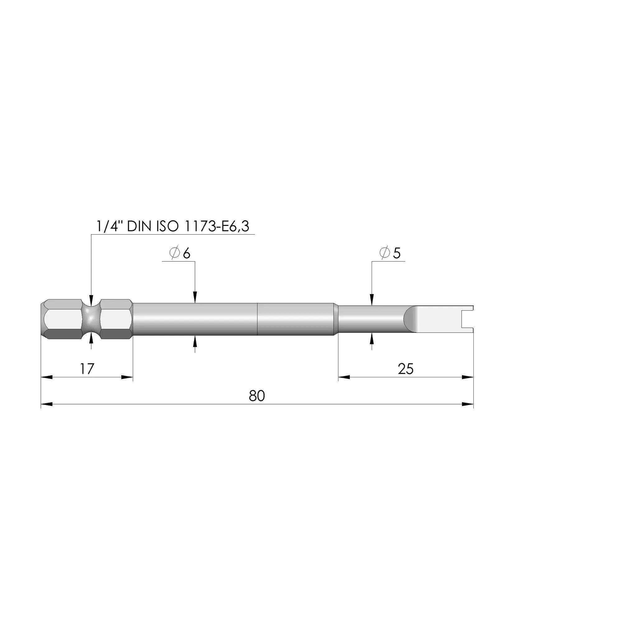 Produktfoto 1 von Ingun BIT-HKF-617 06308 F, Einsetzwerkzeug