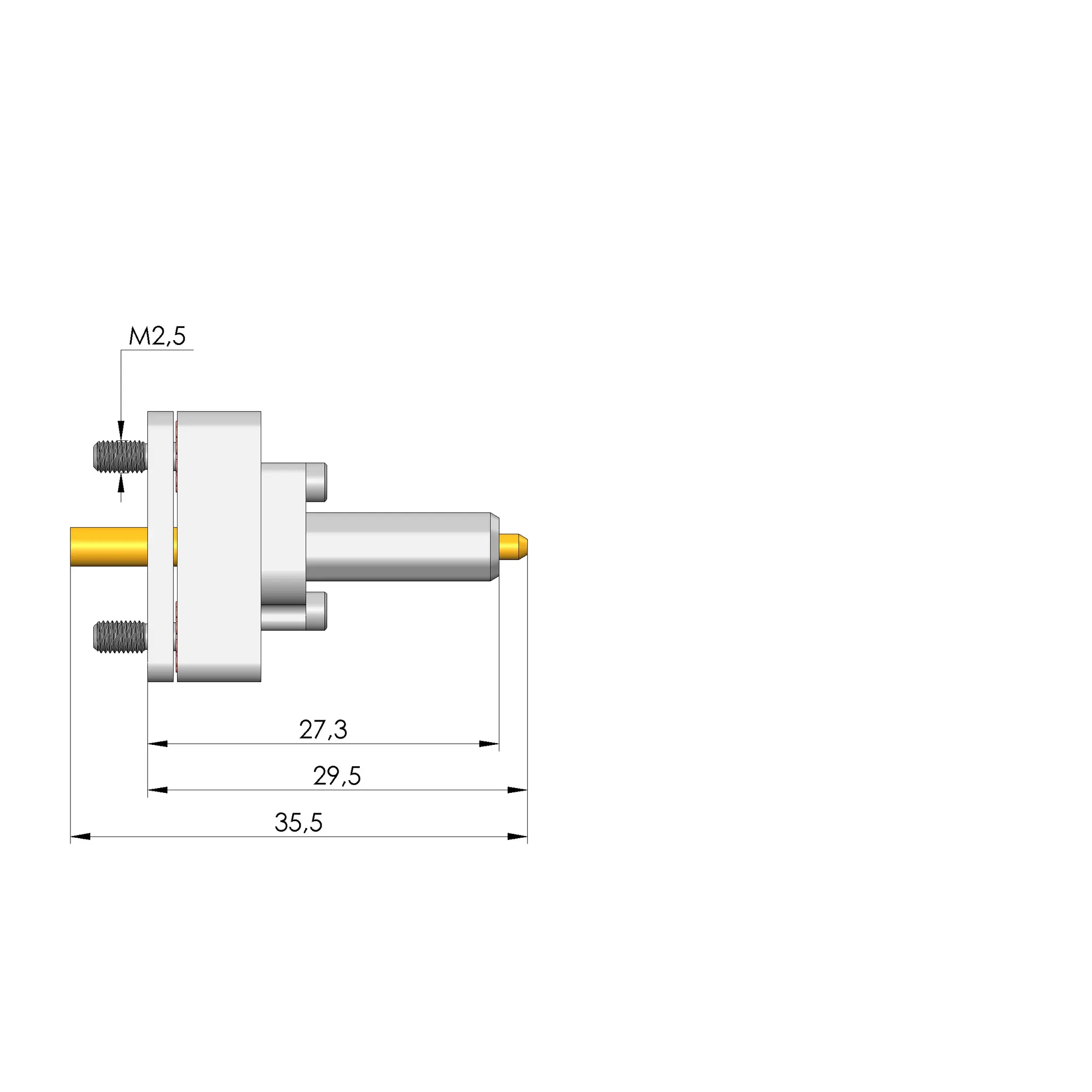 Produktfoto 1 von Ingun HAS-807 HTE-2-W-VZ, Hülsenaufhängung, best. + VZ, SKU: HAS-807-0011