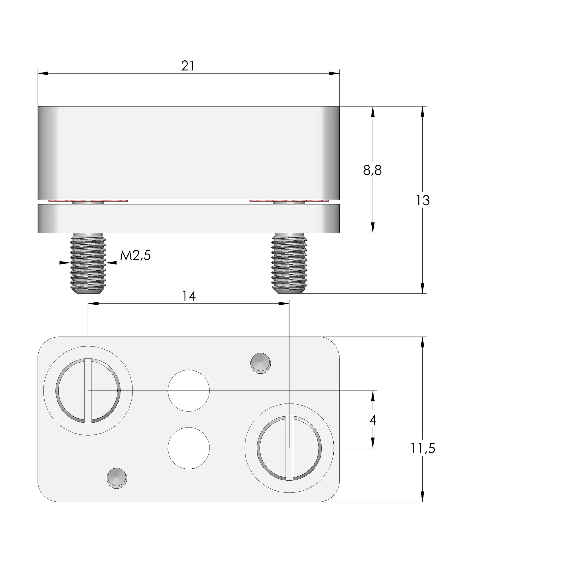 Produktfoto 1 von Ingun HAS-807-2-W, Hülsenaufhängung, schwimmend, SKU: HAS-807-0004