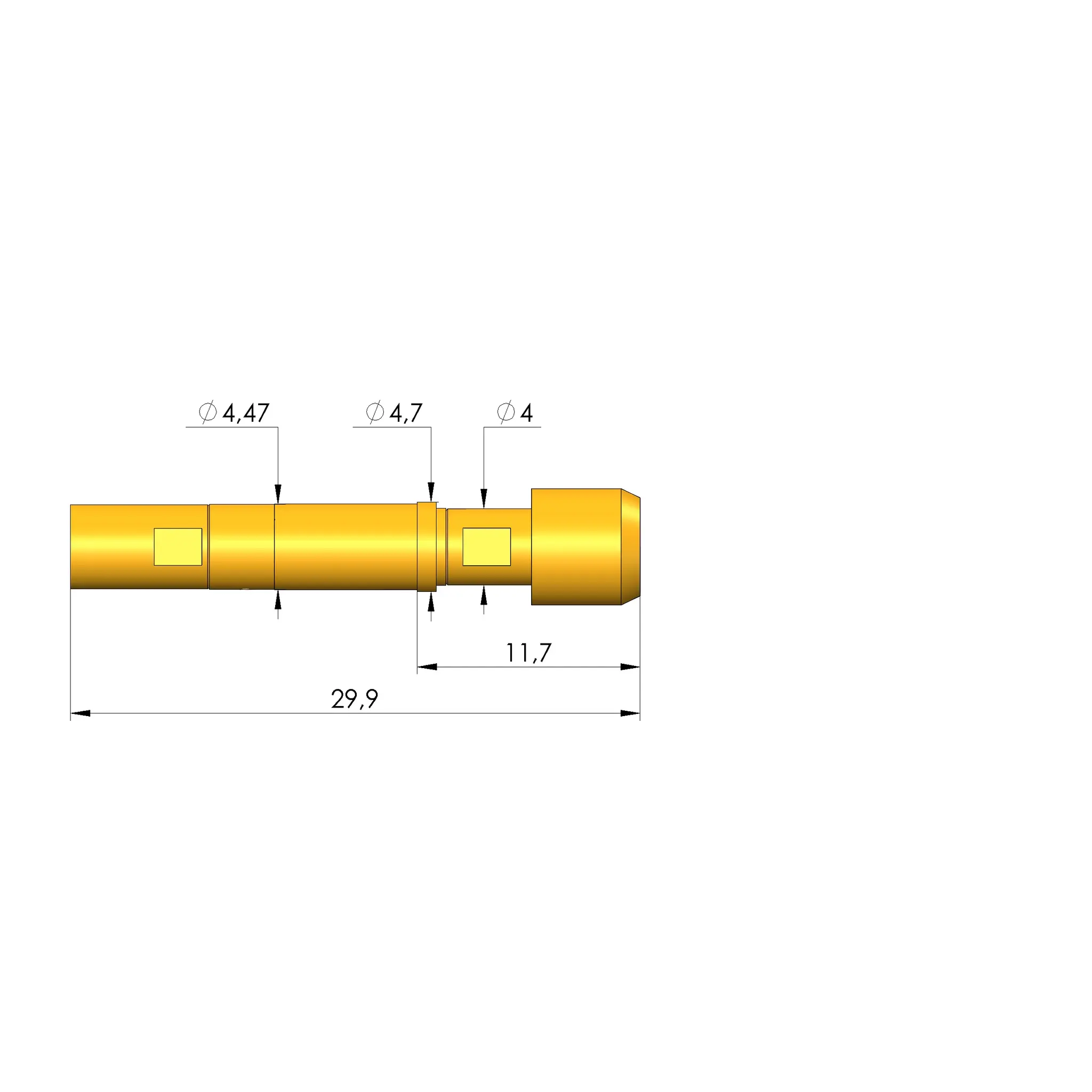 Produktfoto 1 von Ingun HFS-440 303 150 A 5042 RF3, Hochfrequenzstift, SKU: HFS-440-0049