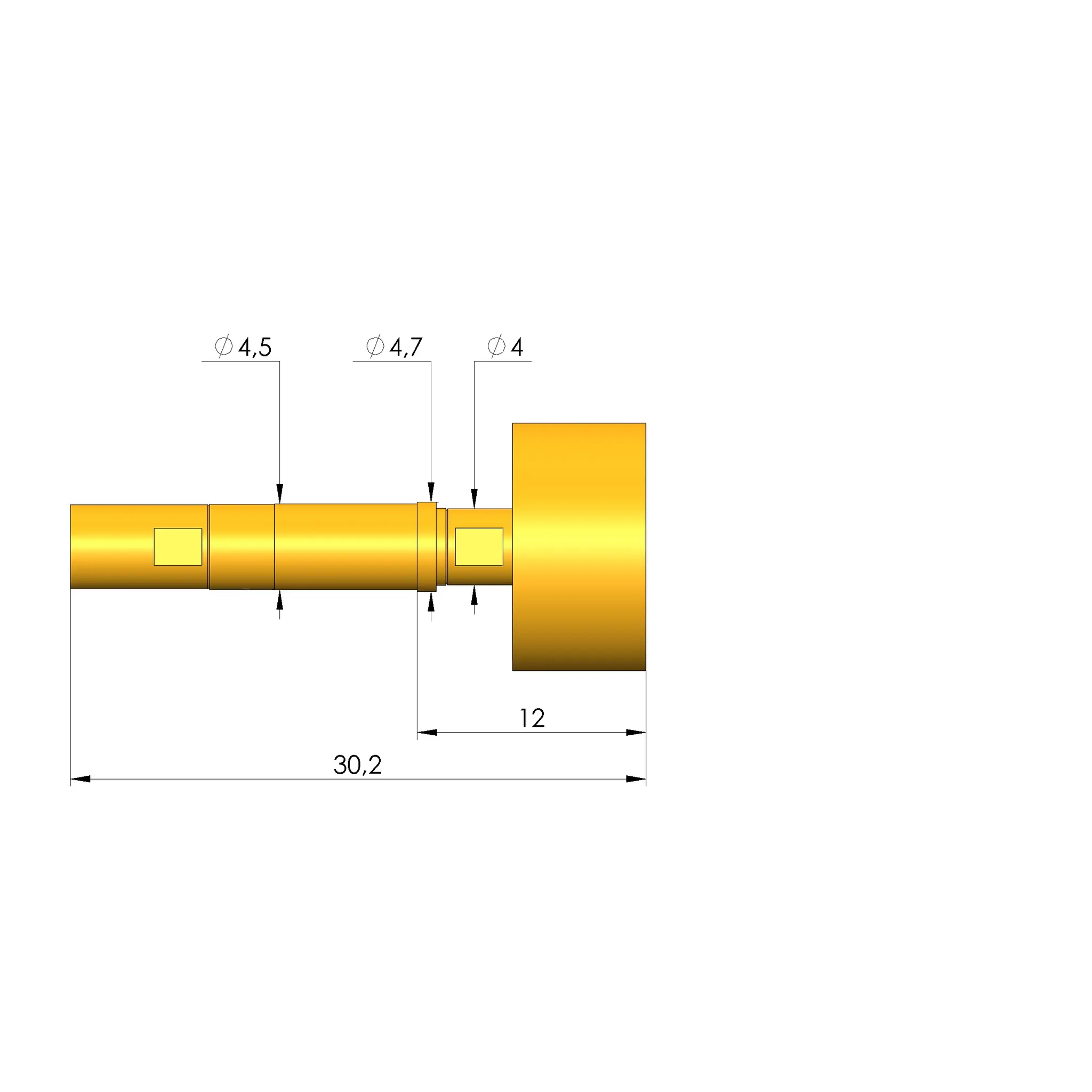 Produktfoto 1 von Ingun HFS-440 303 150 A 5043 QN, Hochfrequenzstift, SKU: HFS-440-0076