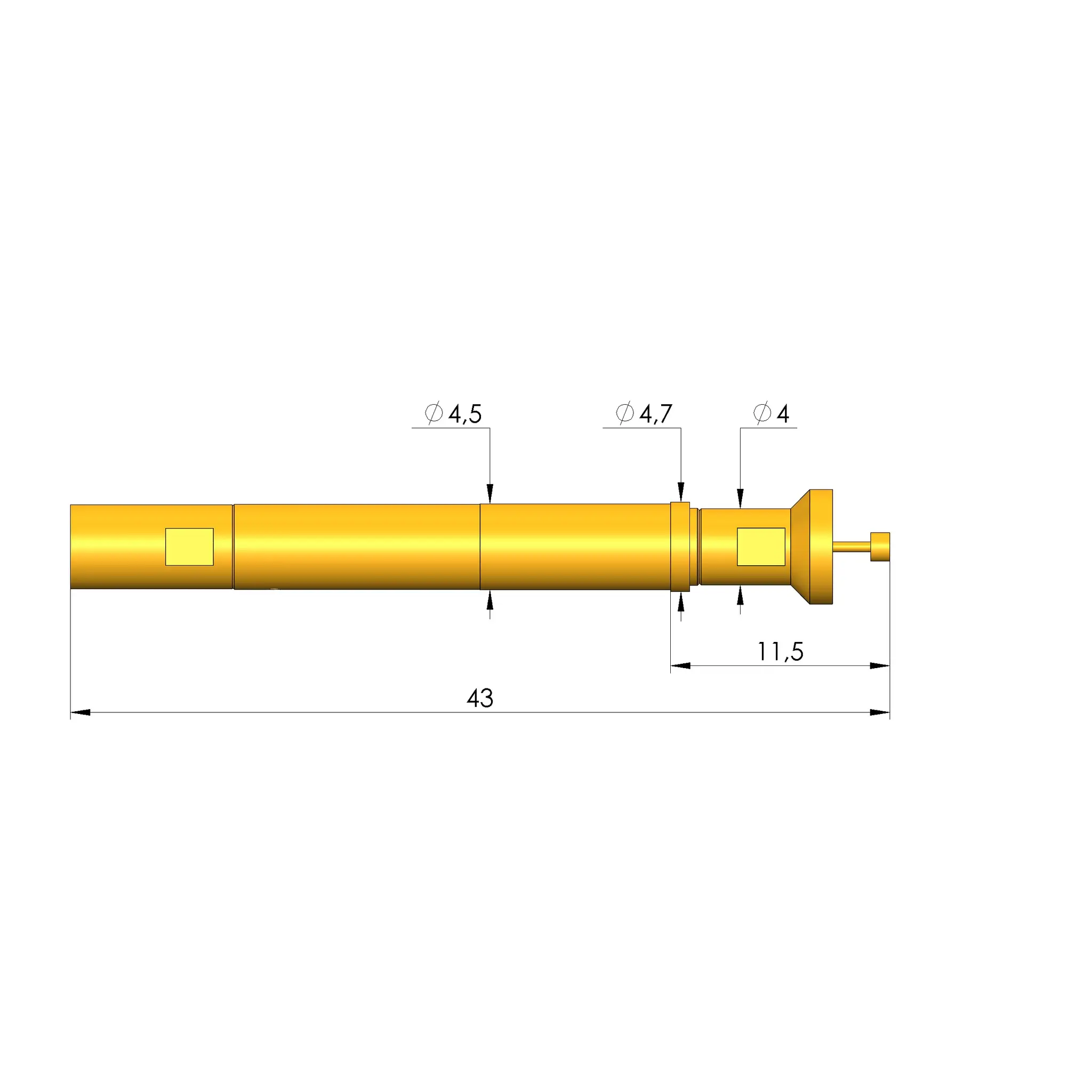 Produktfoto 1 von Ingun HFS-810 303 150 A 5302 D, Hochfrequenzstift, SKU: HFS-810-0015
