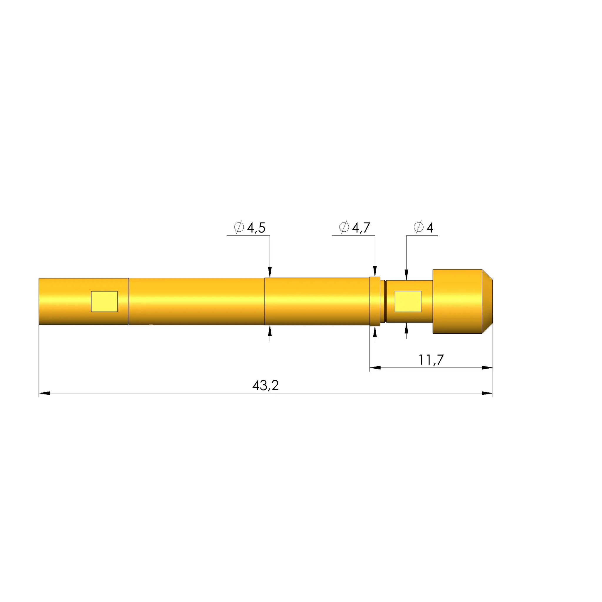 Produktfoto 1 von Ingun HFS-810 303 150 A 8042 F, Hochfrequenzstift, SKU: HFS-810-0400
