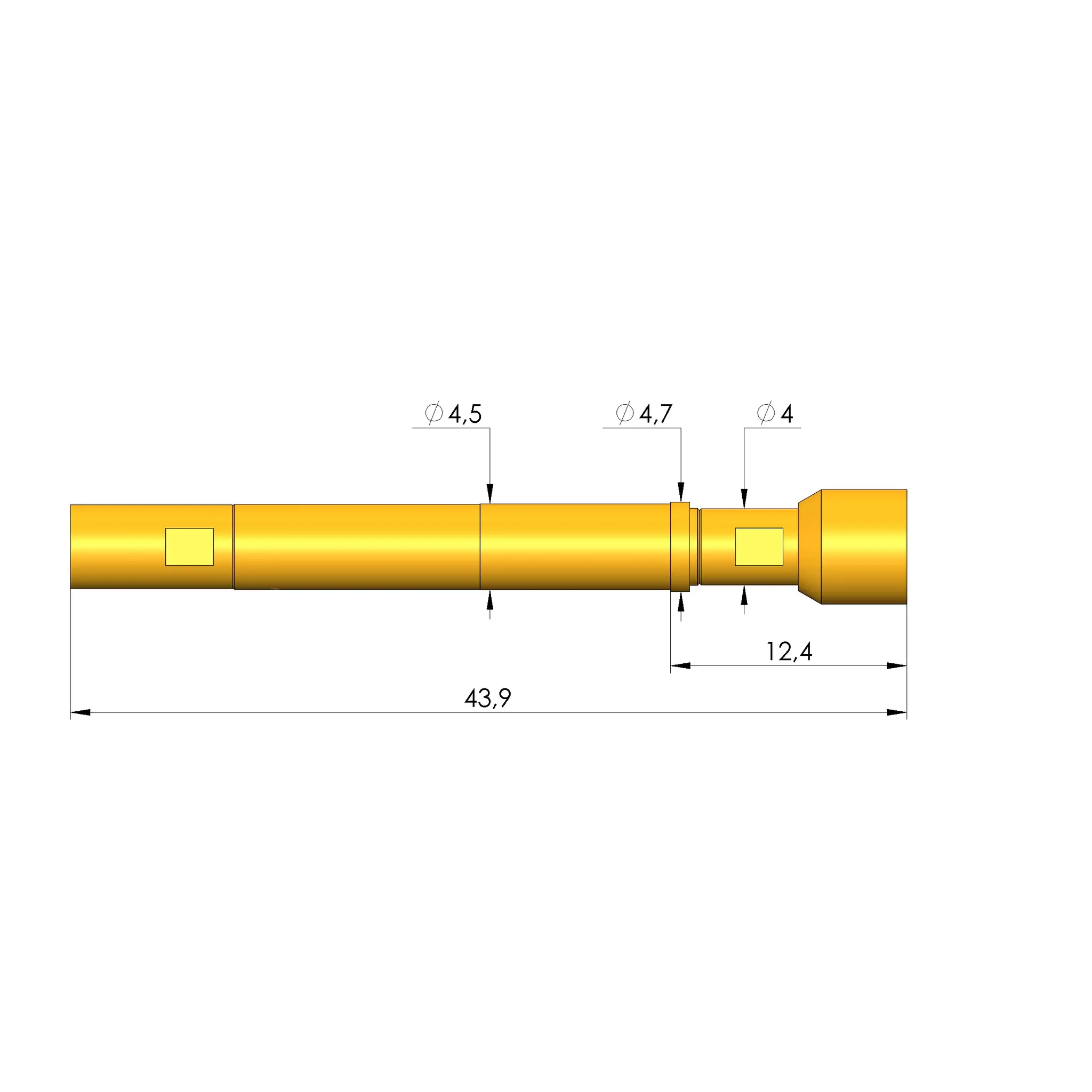 Produktfoto 1 von Ingun HFS-840 308 080 A 5343 T, Hochfrequenzstift, SKU: HFS-840-0074