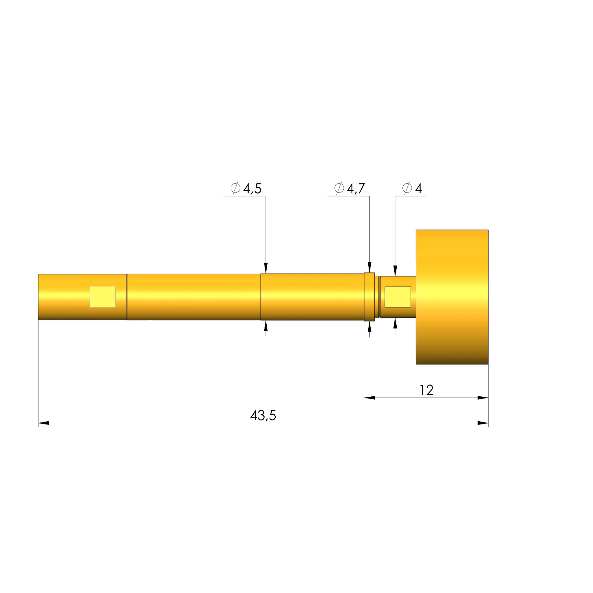 Produktfoto 1 von Ingun HFS-840 303 150 A 5343 QN, Hochfrequenzstift, SKU: HFS-840-0266