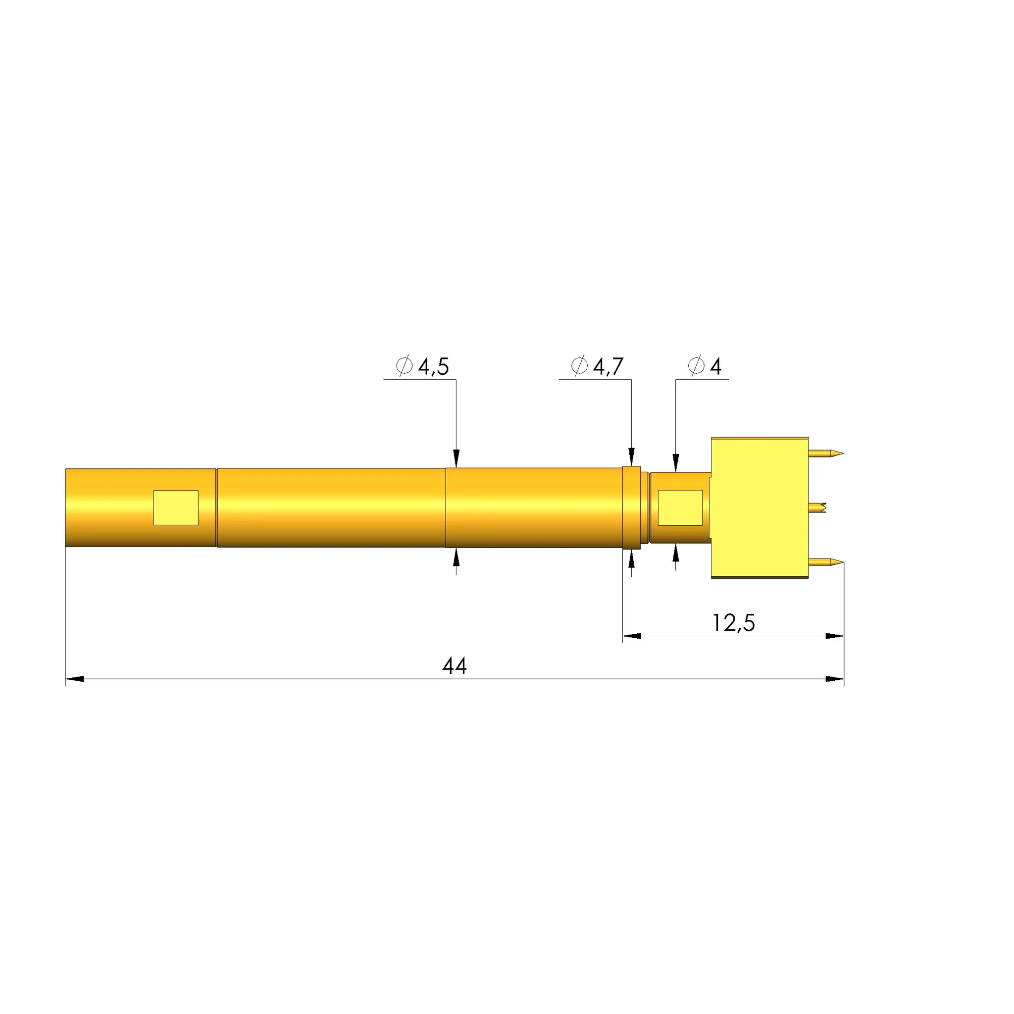 Produktfoto 1 von Ingun HFS-840 204 051 A 9629 V2-S2, Hochfrequenzstift, SKU: HFS-840-0149