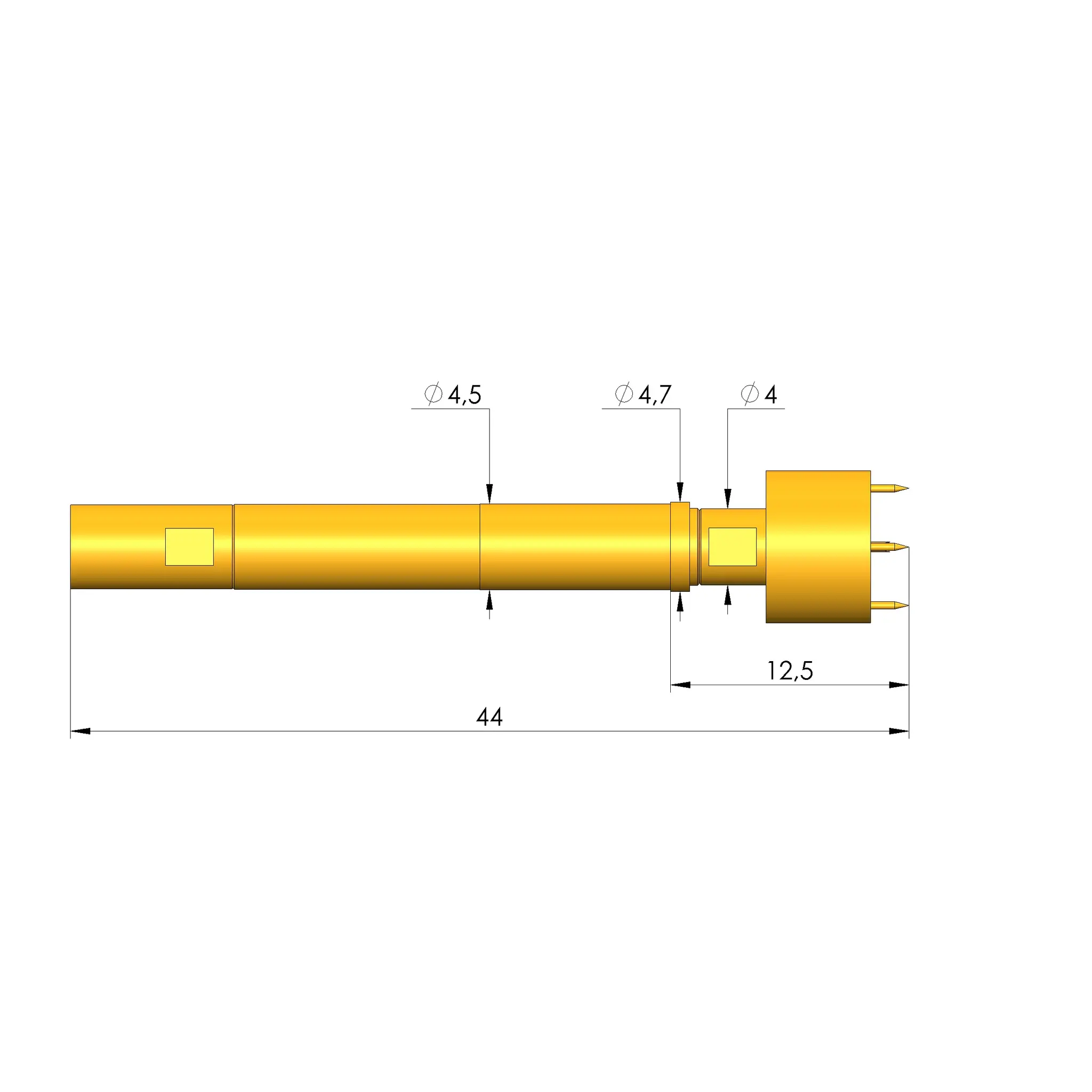 Produktfoto 1 von Ingun HFS-840 204 051 A 9202 V2-360, Hochfrequenzstift, SKU: HFS-840-0424