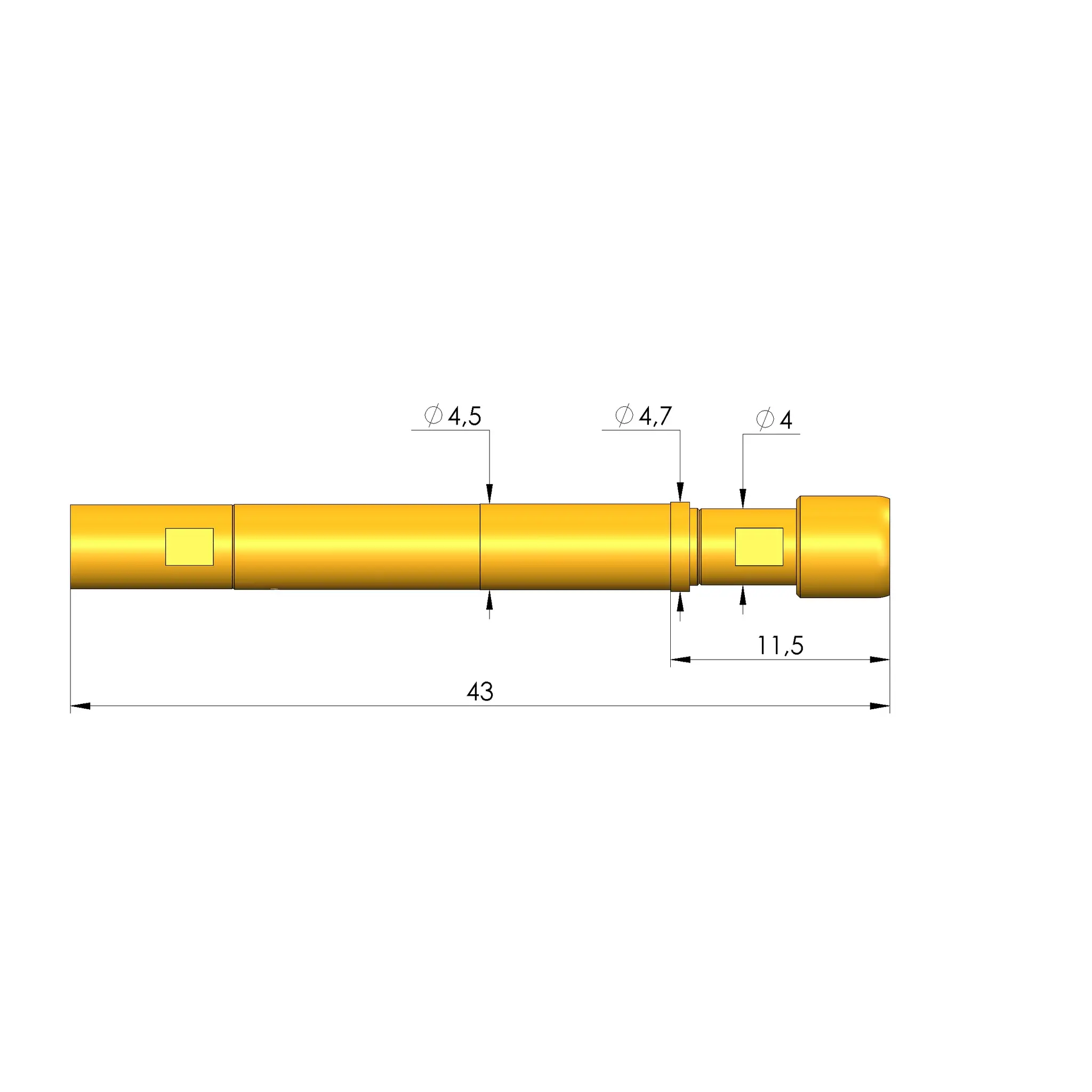 Produktfoto 1 von Ingun HFS-840 303 150 A 8043 E3, Hochfrequenzstift