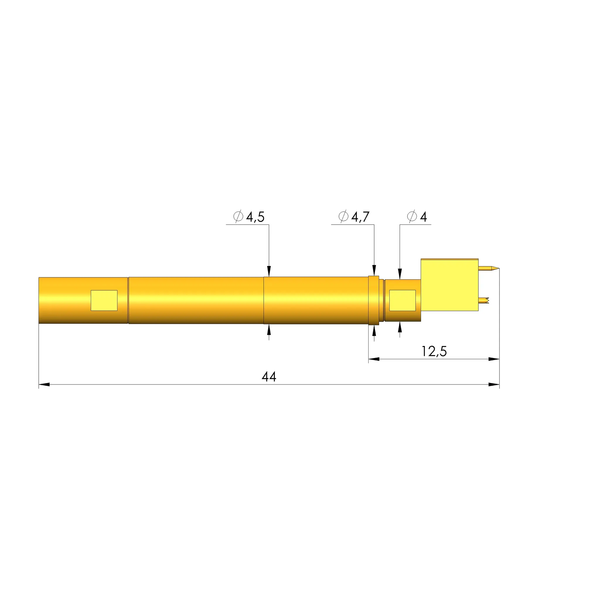 Produktfoto 1 von Ingun HFS-810 204 051 A 6802 V1-AS3, Hochfrequenzstift, SKU: HFS-810-0500