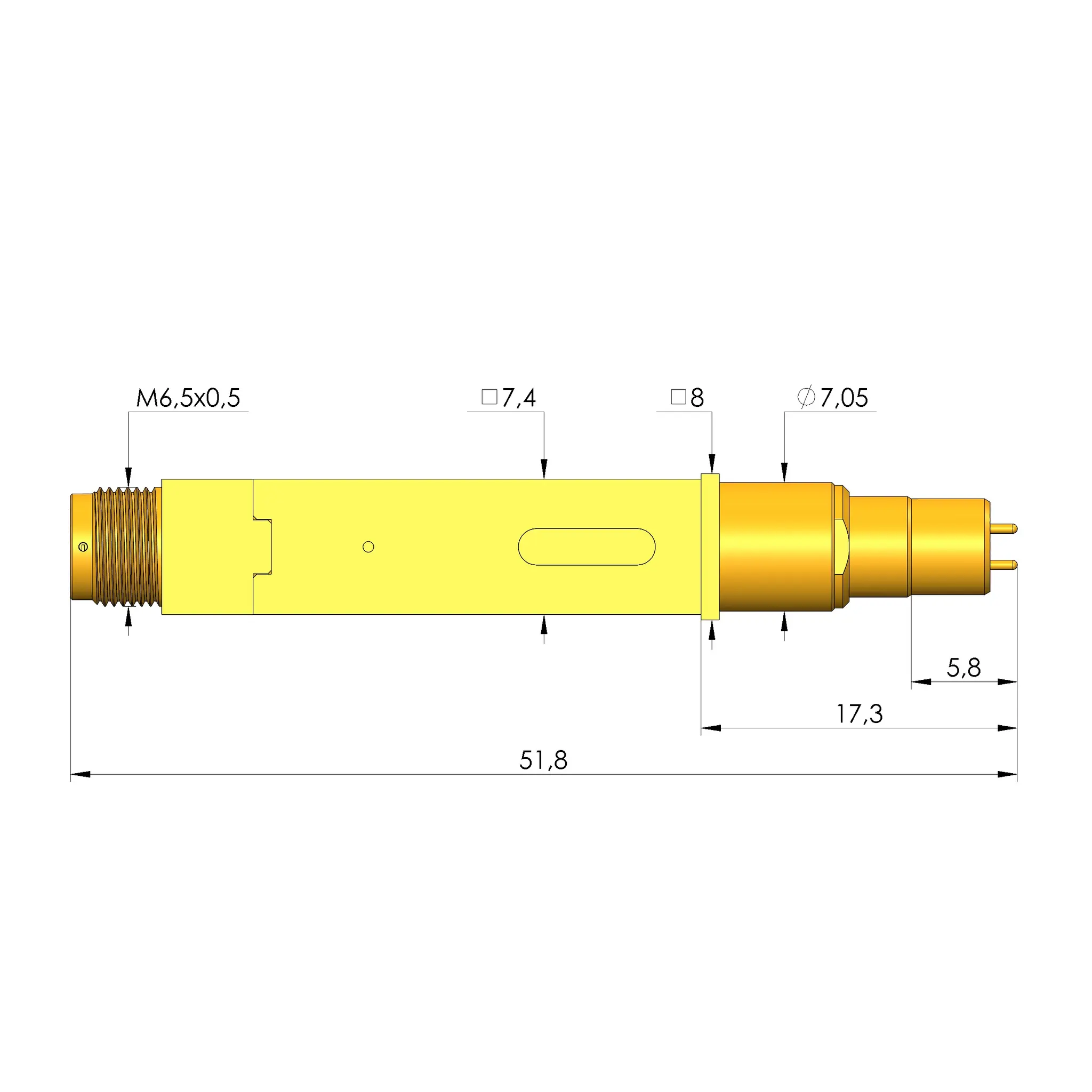 Produktfoto 1 von Ingun HFS-819 355 051 A 12742 V8-Z, Hochfrequenzstift, SKU: HFS-819-0026