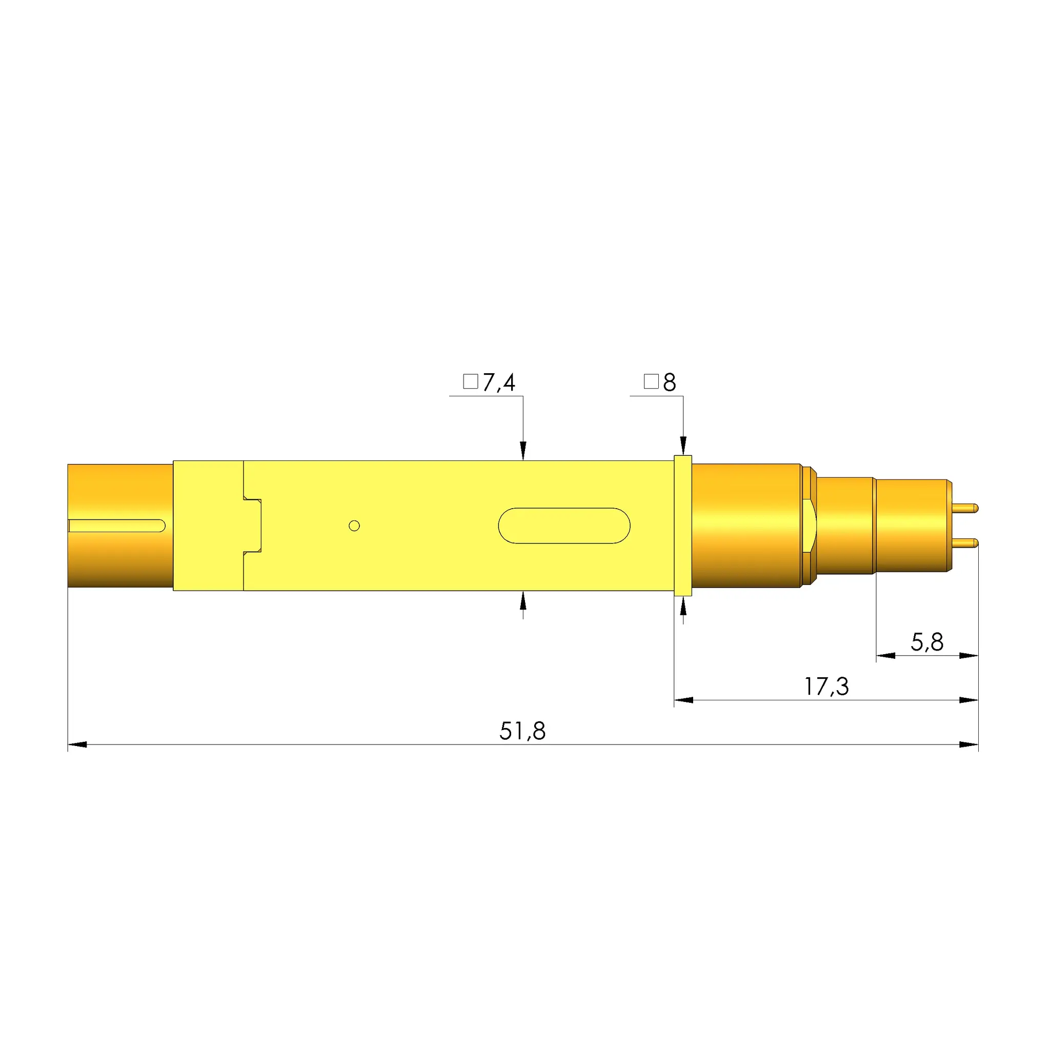Produktfoto 1 von Ingun HFS-819 355 051 A 12742 V8, Hochfrequenzstift, SKU: HFS-819-0029