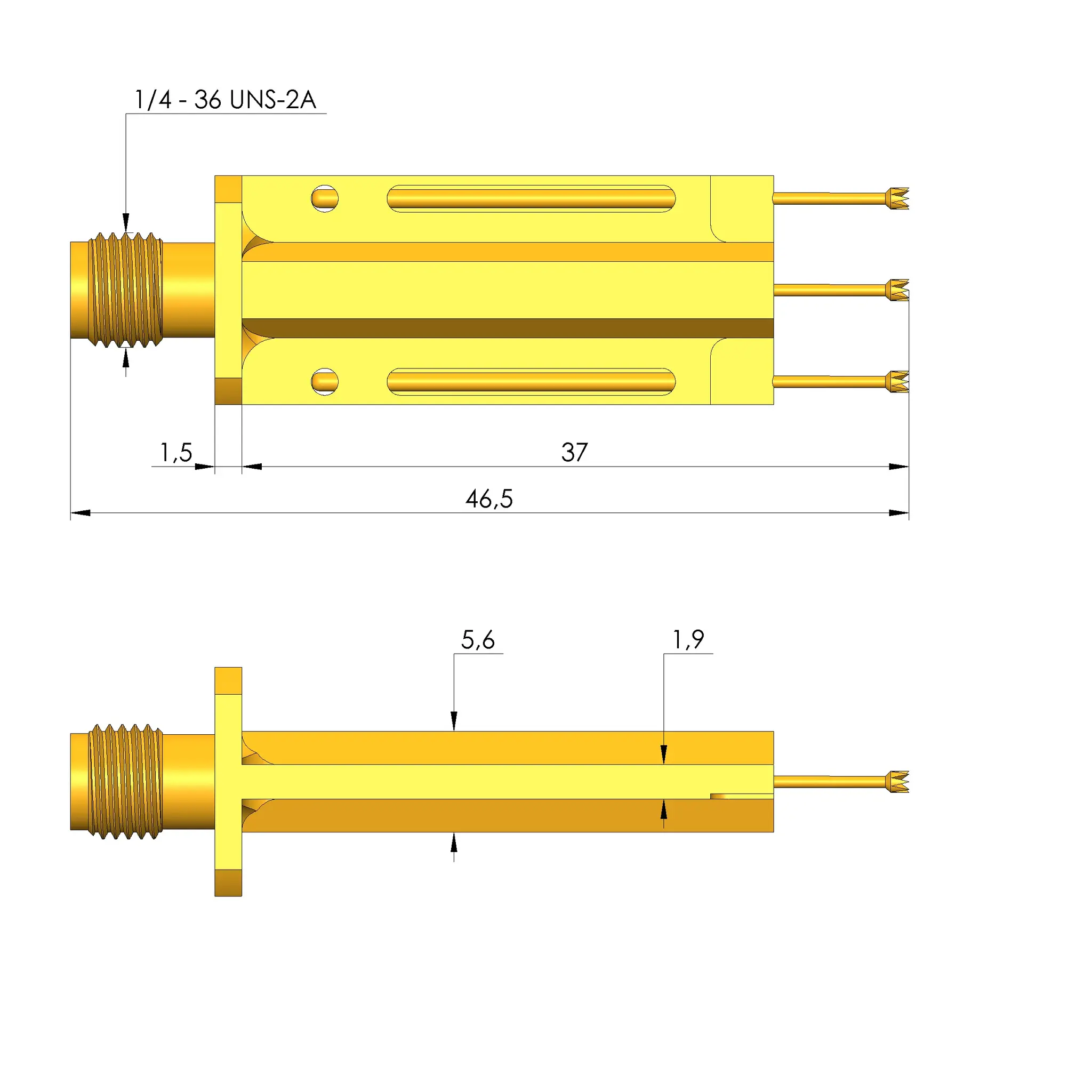 Produktfoto 1 von Ingun HFS-836 288 120 A 4588A51F50L, Hochfrequenzstift, SKU: HFS-836-0001