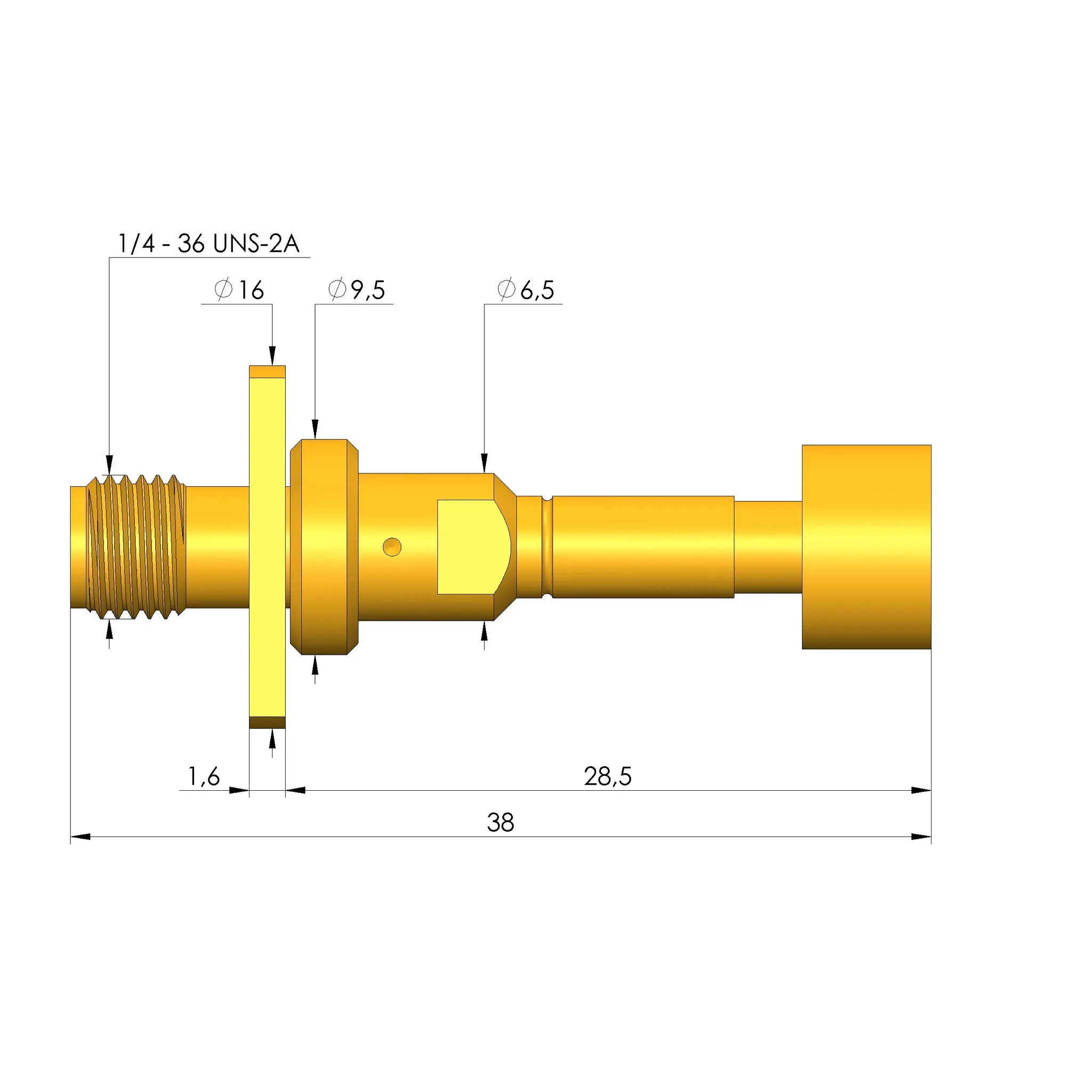 Produktfoto 1 von Ingun HFS-822 303 150 A 5043 MBXF, Hochfrequenzstift, SKU: HFS-822-0018