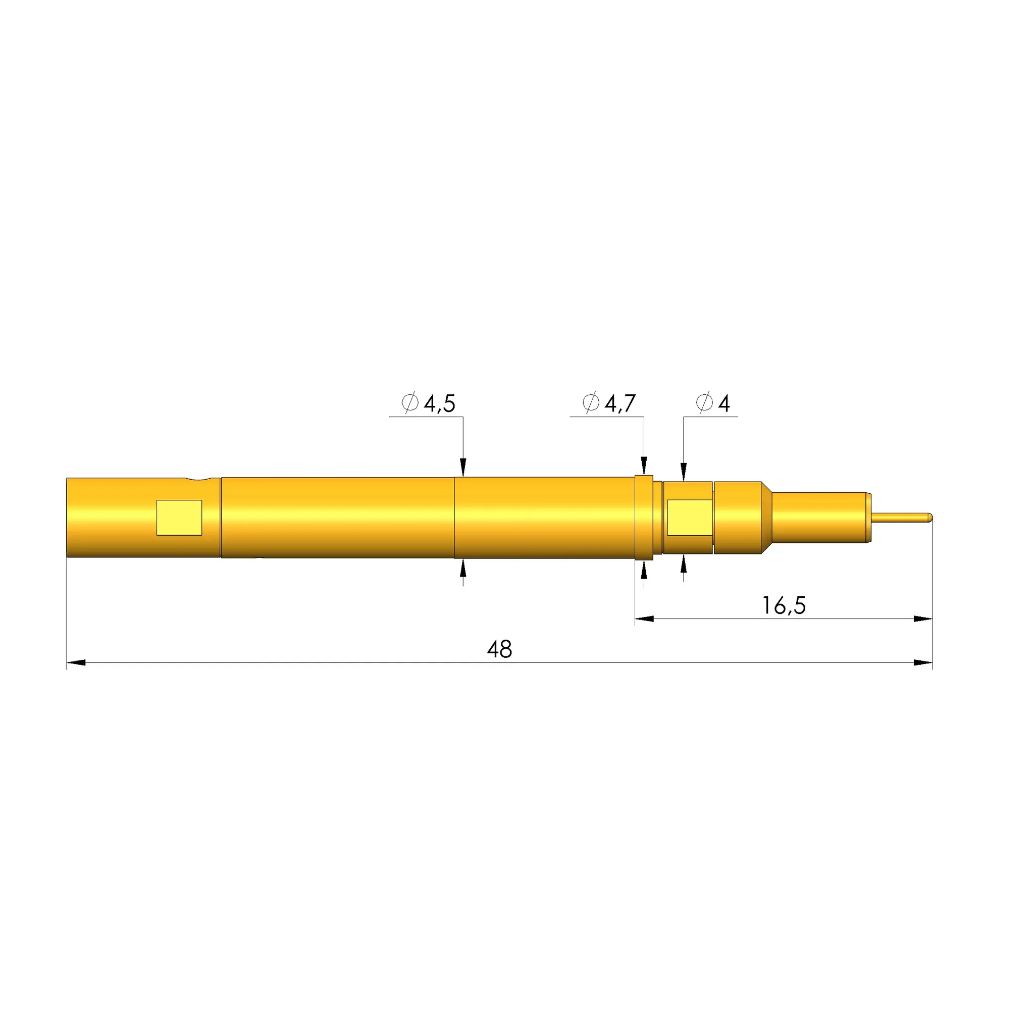 Produktfoto 1 von Ingun HFS-860 305 051 A 8043 Y82, Hochfrequenzstift, SKU: HFS-860-0119