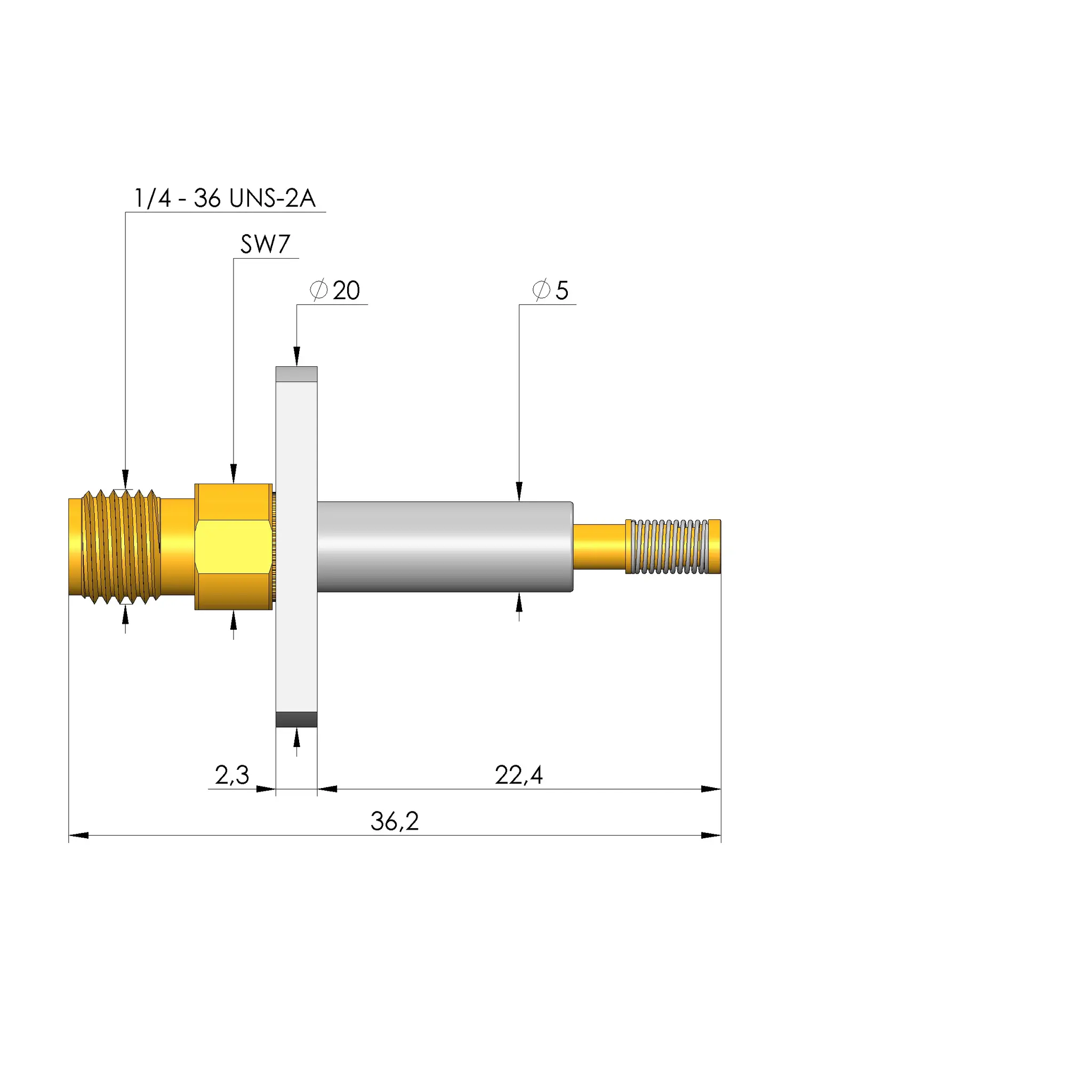 Produktfoto 1 von Ingun HFS-856 303 051 A 5543 UFL-H, Hochfrequenzstift, SKU: HFS-856-0024
