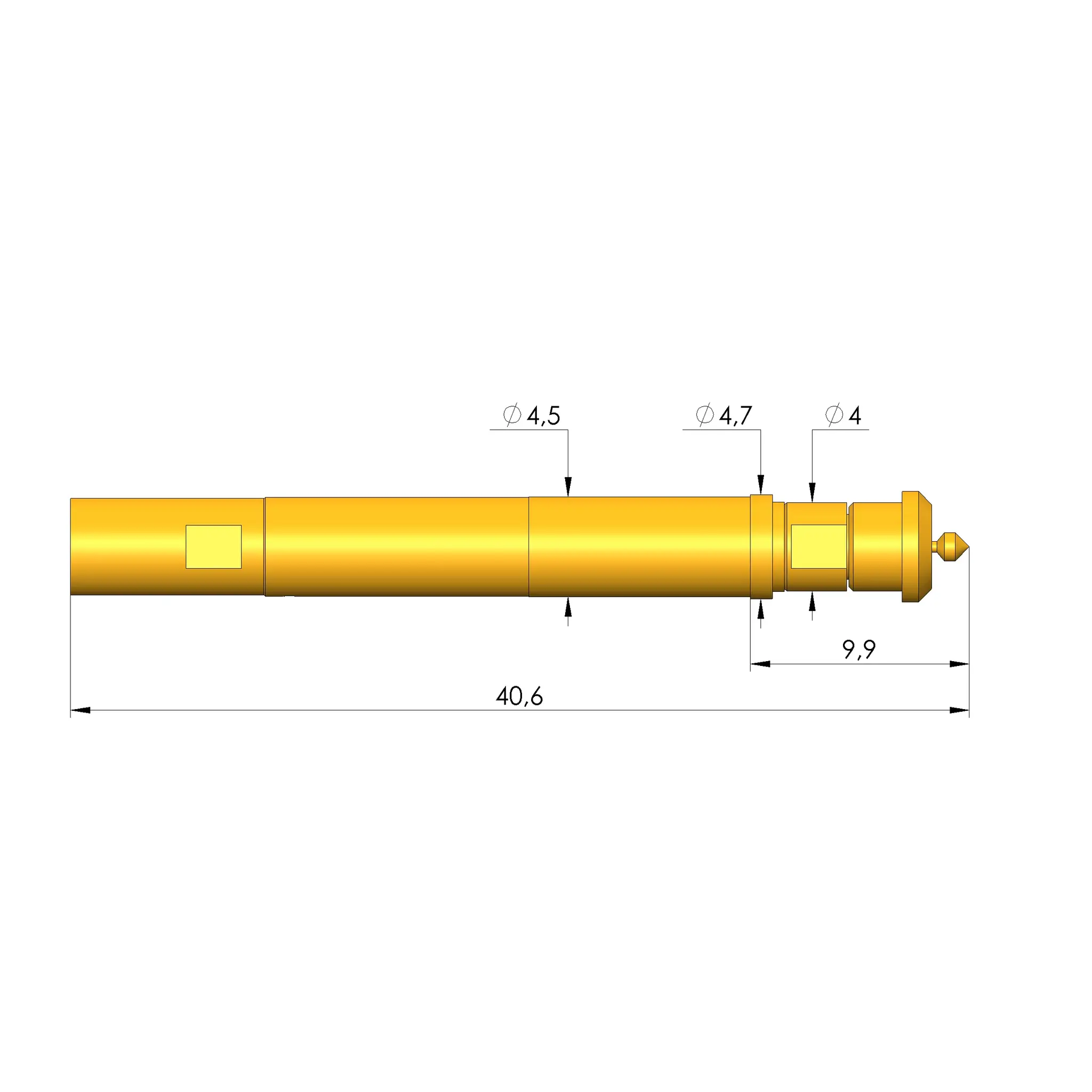 Produktfoto 1 von Ingun HFS-865 308 127 A 5342 BXF, Hochfrequenzstift, SKU: HFS-865-0004