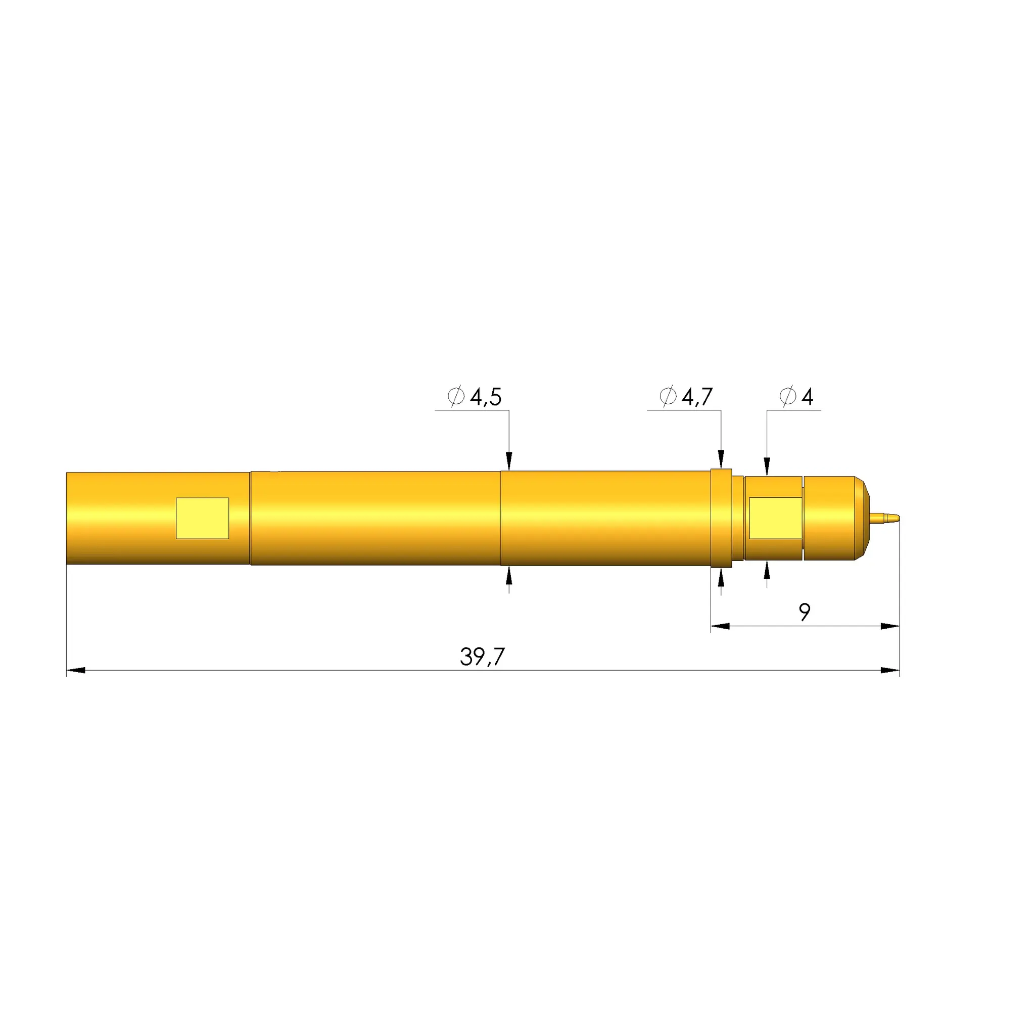 Produktfoto 1 von Ingun HFS-865 313 040 A 5343 MM1, Hochfrequenzstift, SKU: HFS-865-0012
