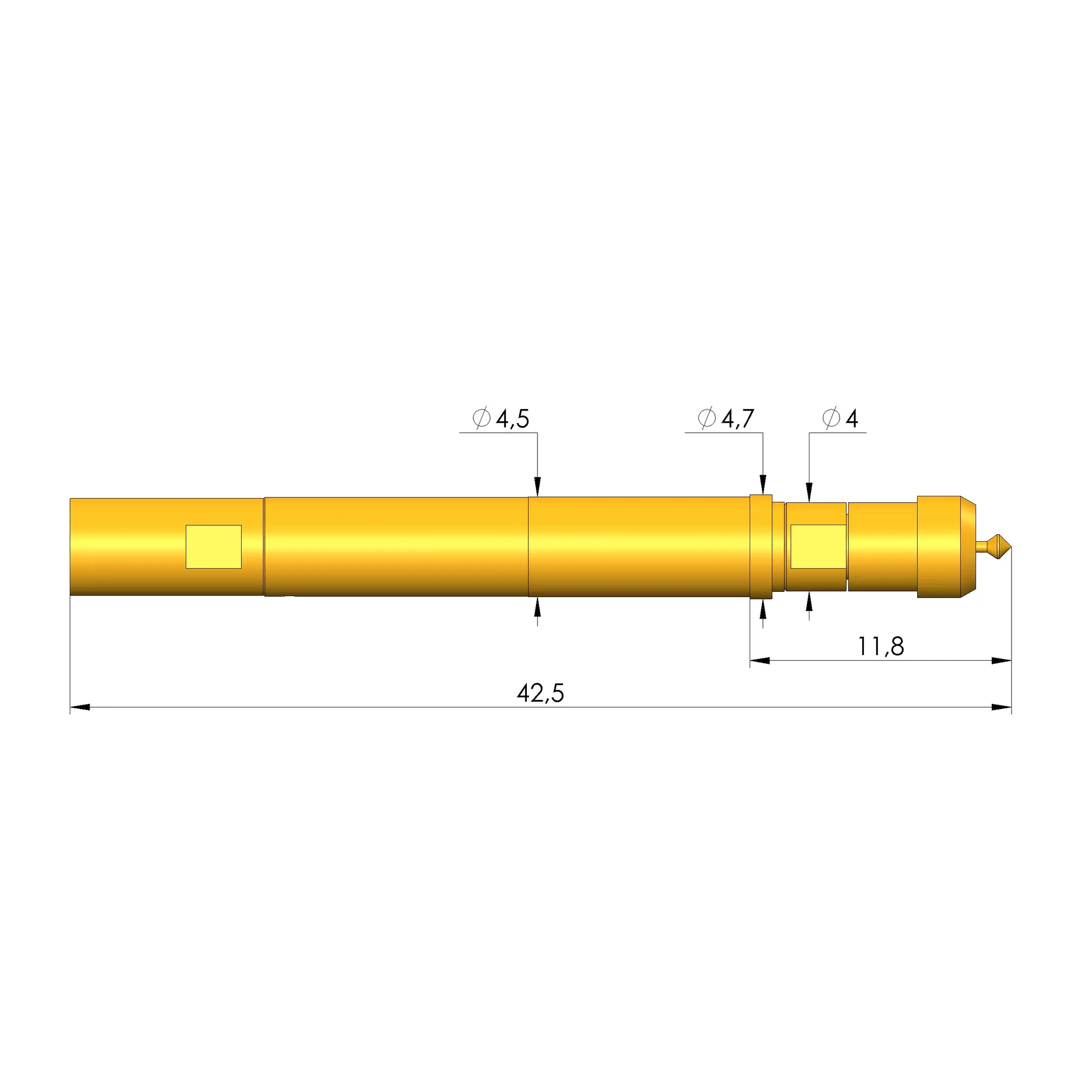 Produktfoto 1 von Ingun HFS-865 308 110 A 5342 E2F, Hochfrequenzstift, SKU: HFS-865-0013