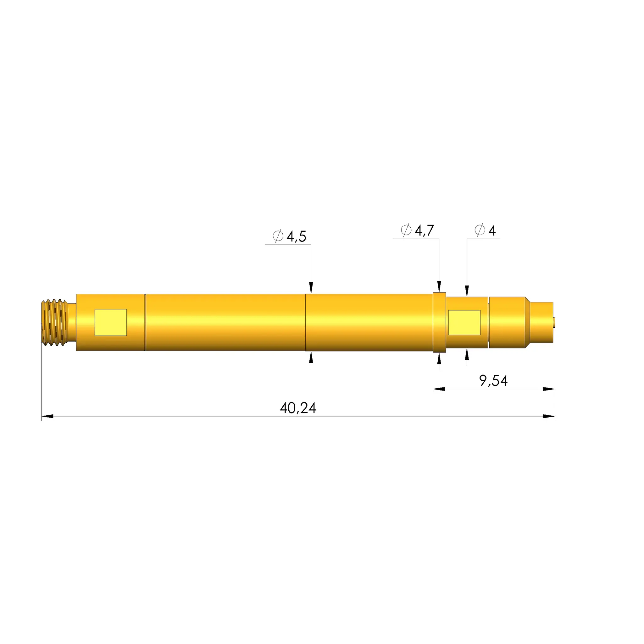 Produktfoto 1 von Ingun HFS-890 343 078 A 9343 UFL, Hochfrequenzstift, SKU: HFS-890-0003