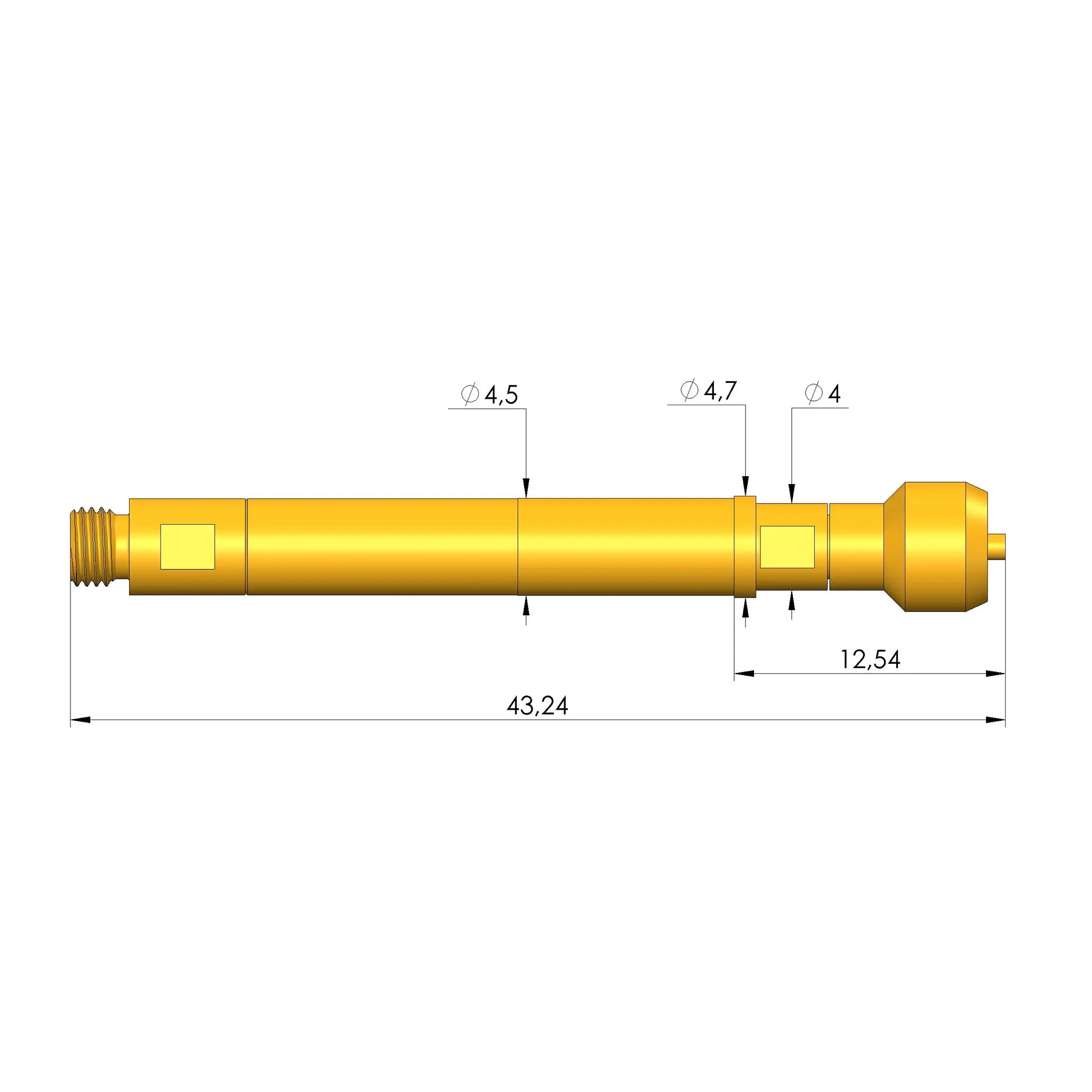 Produktfoto 1 von Ingun HFS-890 343 118 A 9342 F, Hochfrequenzstift, SKU: HFS-890-0004