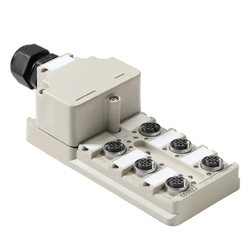 Produktfoto 1 von WEIDMÜLLER SAI-6-M 4P IDC, M12-Verteilerbox, P/n: 1766790000