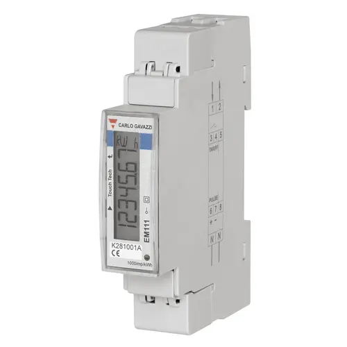 Produktfoto 1 von Carlo Gavazzi EM111DINAV81XS1X, ENERGIEZÄHLER 1-PHASIG REV.0