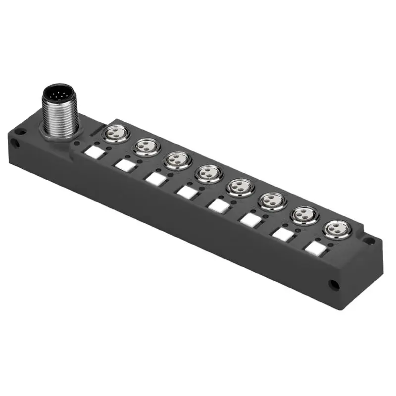 Produktfoto 1 von WEIDMÜLLER SAI-08L-VP12-3A-M08L-PNP, M8-Verteilerbox, Version mit M12-Abgang