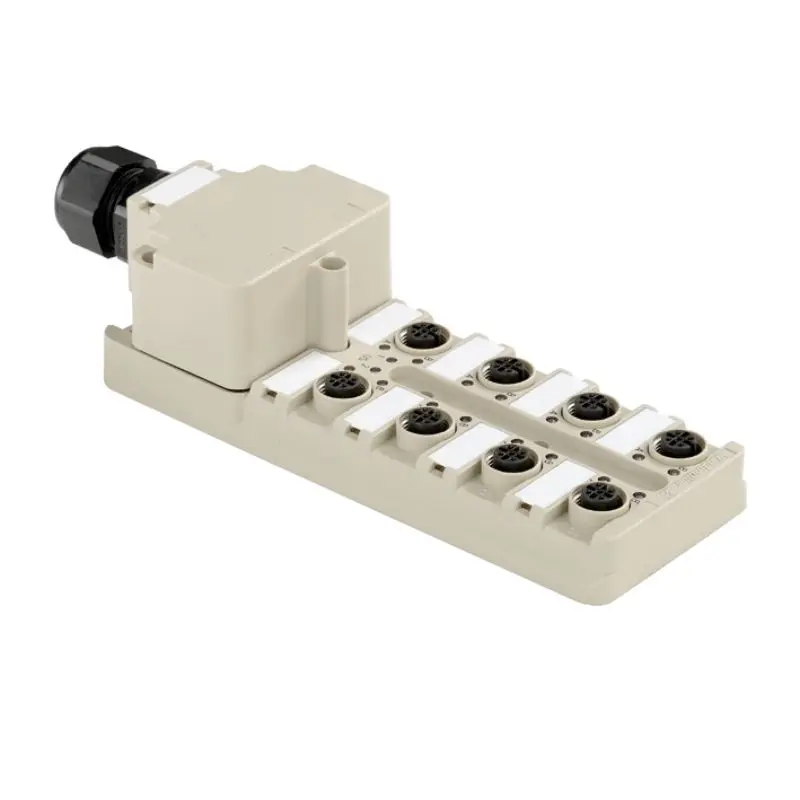 Produktfoto 1 von WEIDMÜLLER SAI-8-M 5P M12 NPN ECO, M12-Verteilerbox, P/n: 1892080005