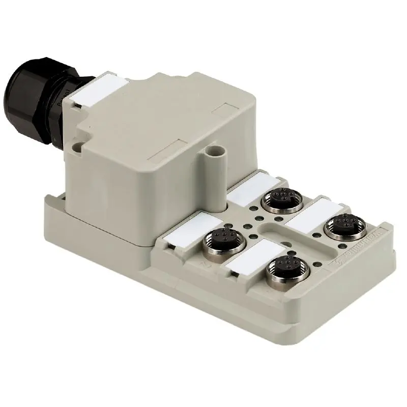 Produktfoto 1 von WEIDMÜLLER SAI-4-M 5P M12 1:1, Haubenverteiler, M12, P/n: 1806010000
