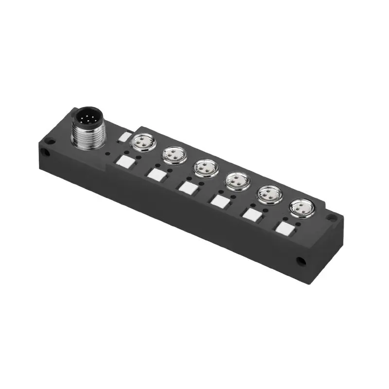 Produktfoto 1 von WEIDMÜLLER SAI-06L-VP12-3A-M08L-PNP, M8-Verteilerbox, Version mit M12-Abgang