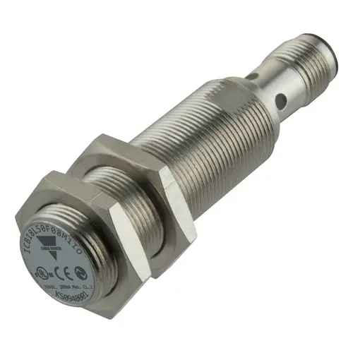 Produktfoto 1 von Carlo Gavazzi ICB18L50F08M1IO, IND PROX SENS. M18-STECKER LANG FLUSH IO-LINK