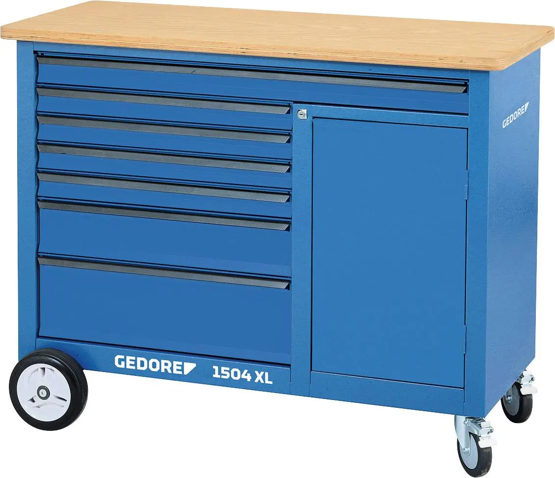 Produktfoto 1 von Gedore 1988468 Rollwerkbank (B x H x T) 1250 x 985 x 550mm Blau