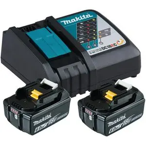 Produktfoto 1 von Makita 199480-6, Power Source Kit 2x BL1860B, DC18RC