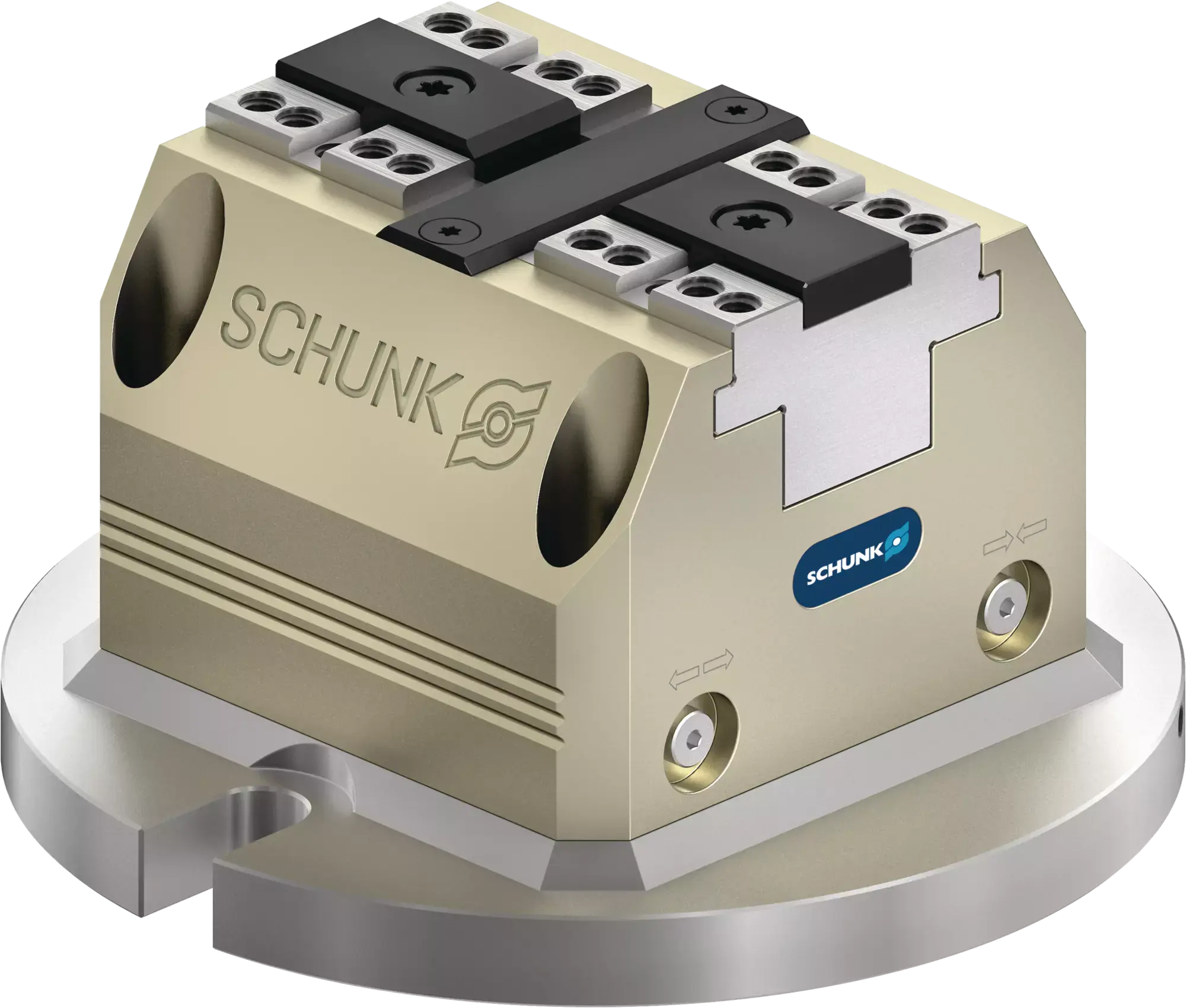 Produktfoto 1 von SCHUNK PGS3 100, Pneumatische 2-Backen-Kraftspannblöcke
