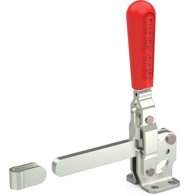 DESTACO 207-L - Vertikalspanner, Basis mit Flansch, Spannarm lang, massiv