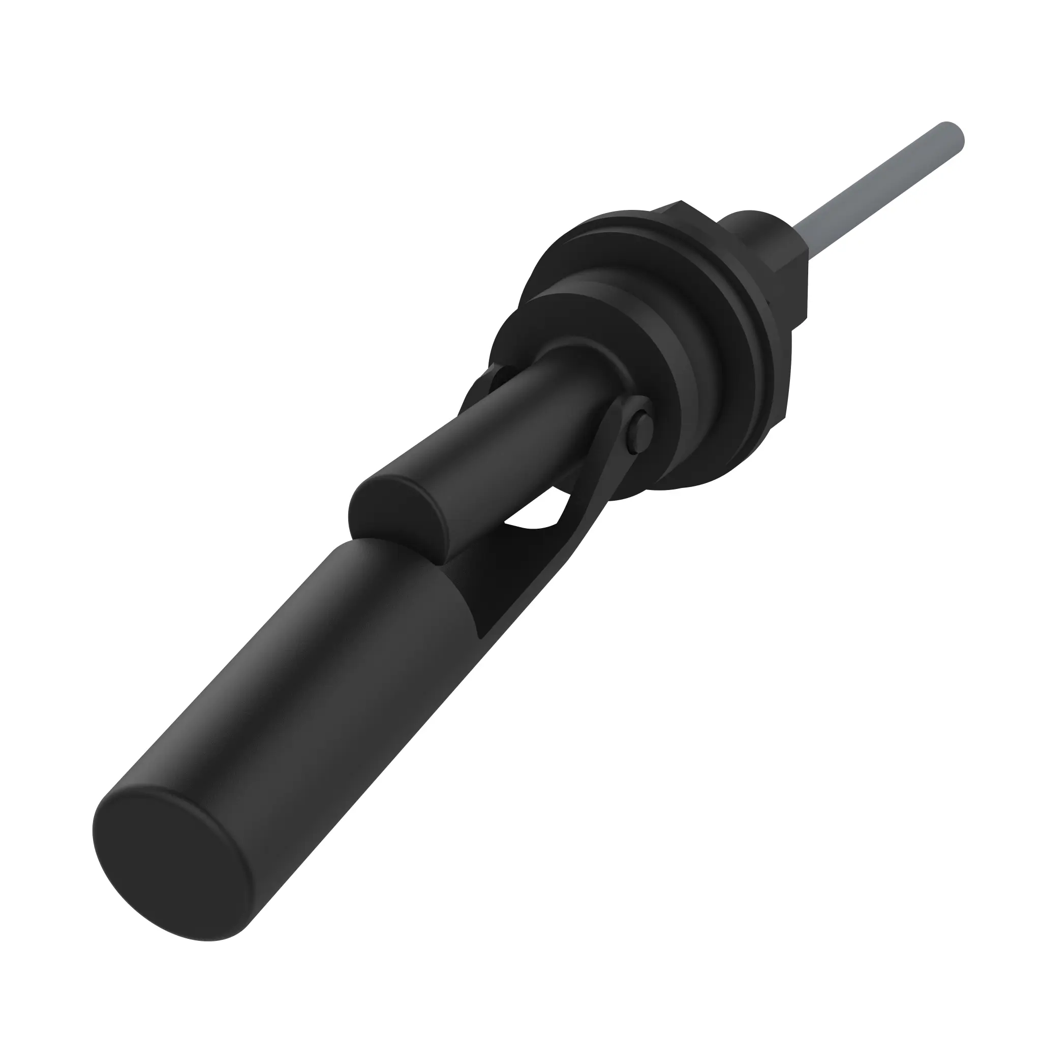 Produktfoto 1 von Elobau 207KS12D-5 Klappschwimmerschalter Schließer/Öffner, 250V, PP, 5m Kabel