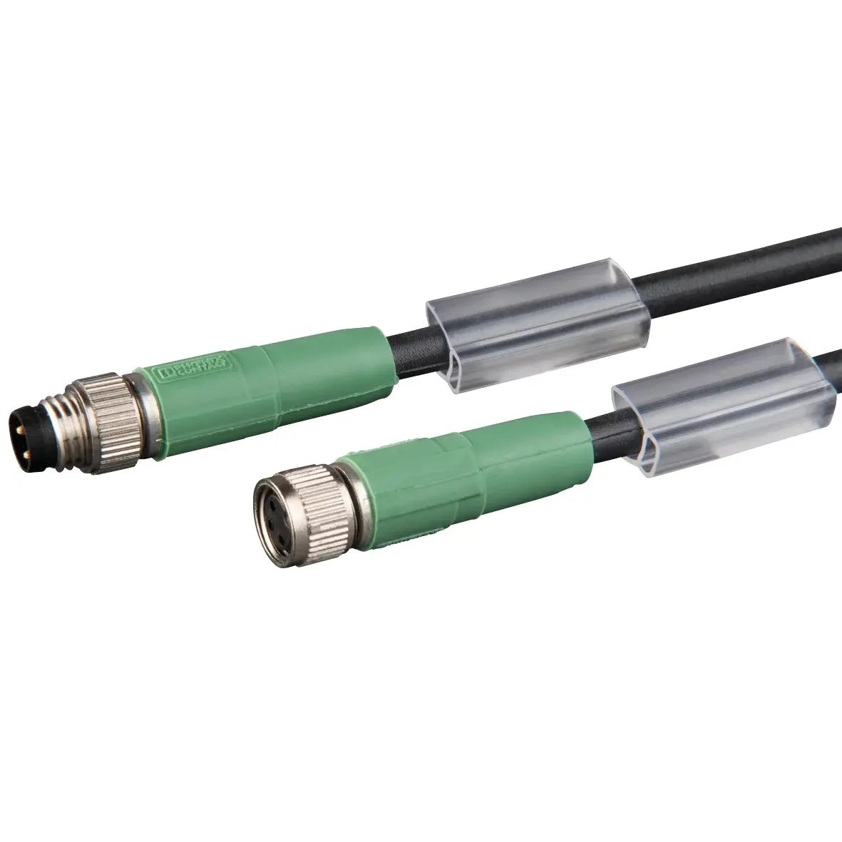 Produktfoto 1 von FIPA 20.570, Verbindungskabel 1,5 m, 3-Pol M8-Buchse gerade, M8-Stecker gerade