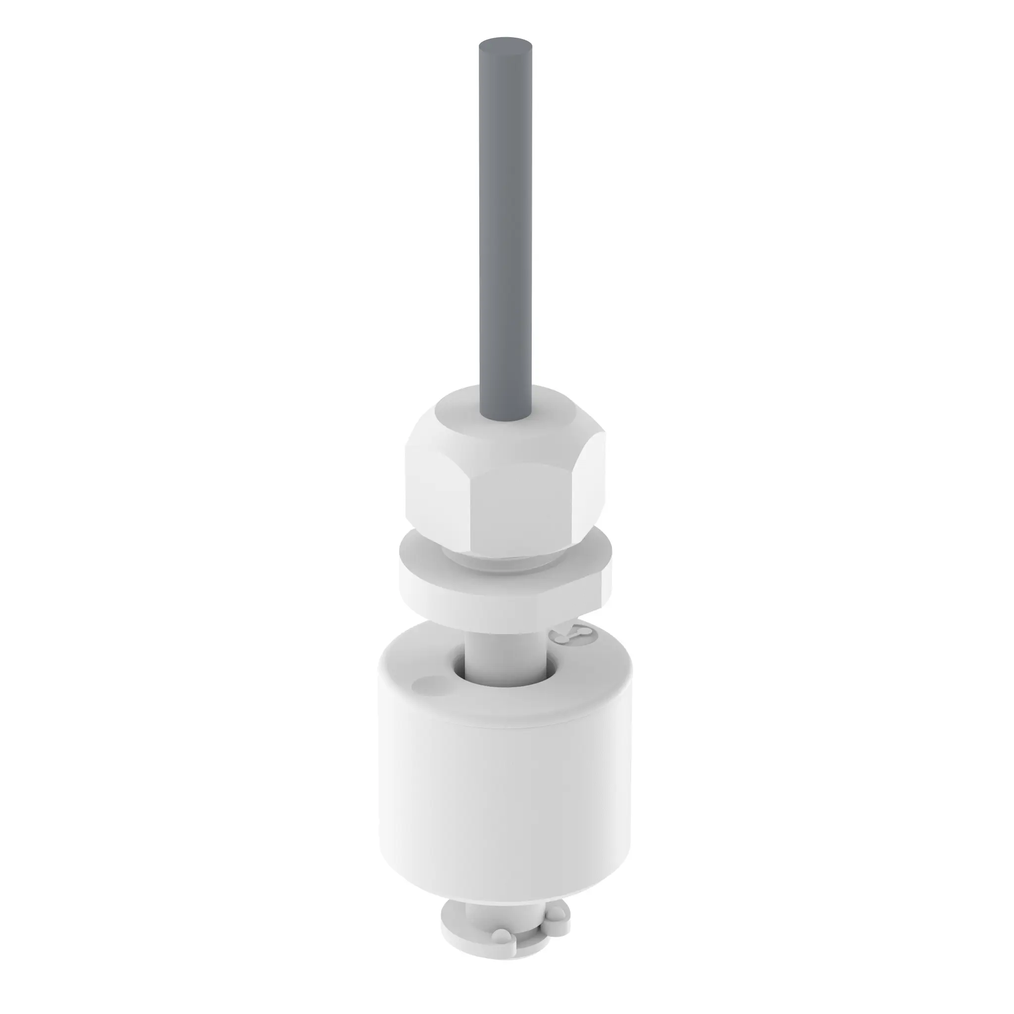 Produktfoto 1 von Elobau 20001206 Miniatur Schwimmerschalter Schließer, 48V, PP, IP68, 1m Kabel