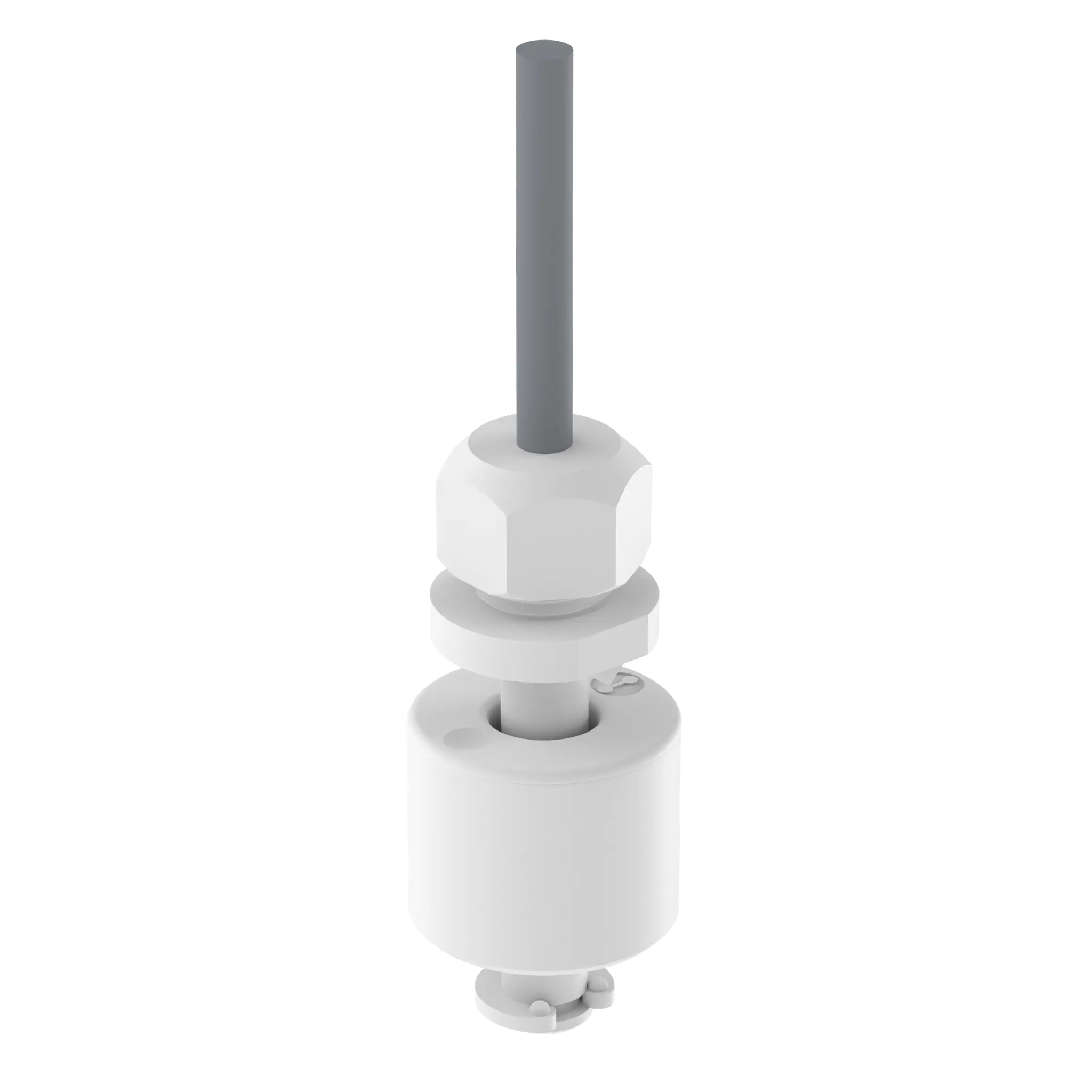 Produktfoto 1 von Elobau 20001206-5, Miniatur Schwimmerschalter, Schließer, 48V, PP, IP68, 1m Kabel