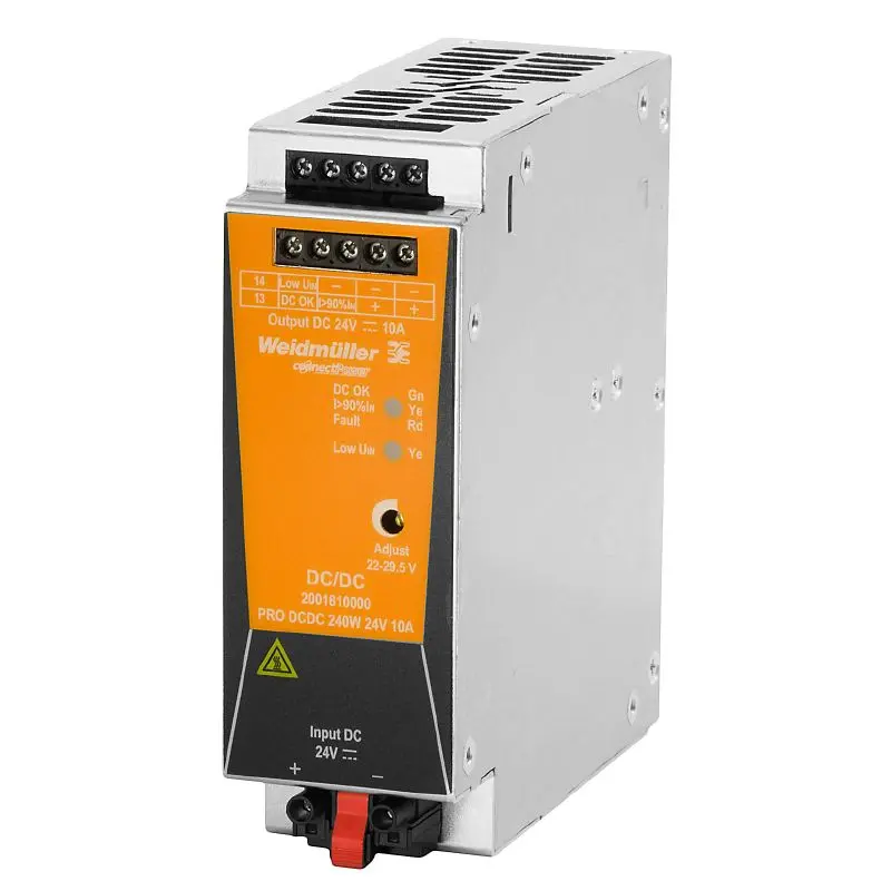 Produktfoto 1 von Weidmüller PRO DCDC 240W 24V 10A, DC/DC-Wandler, P/n: 2001810000