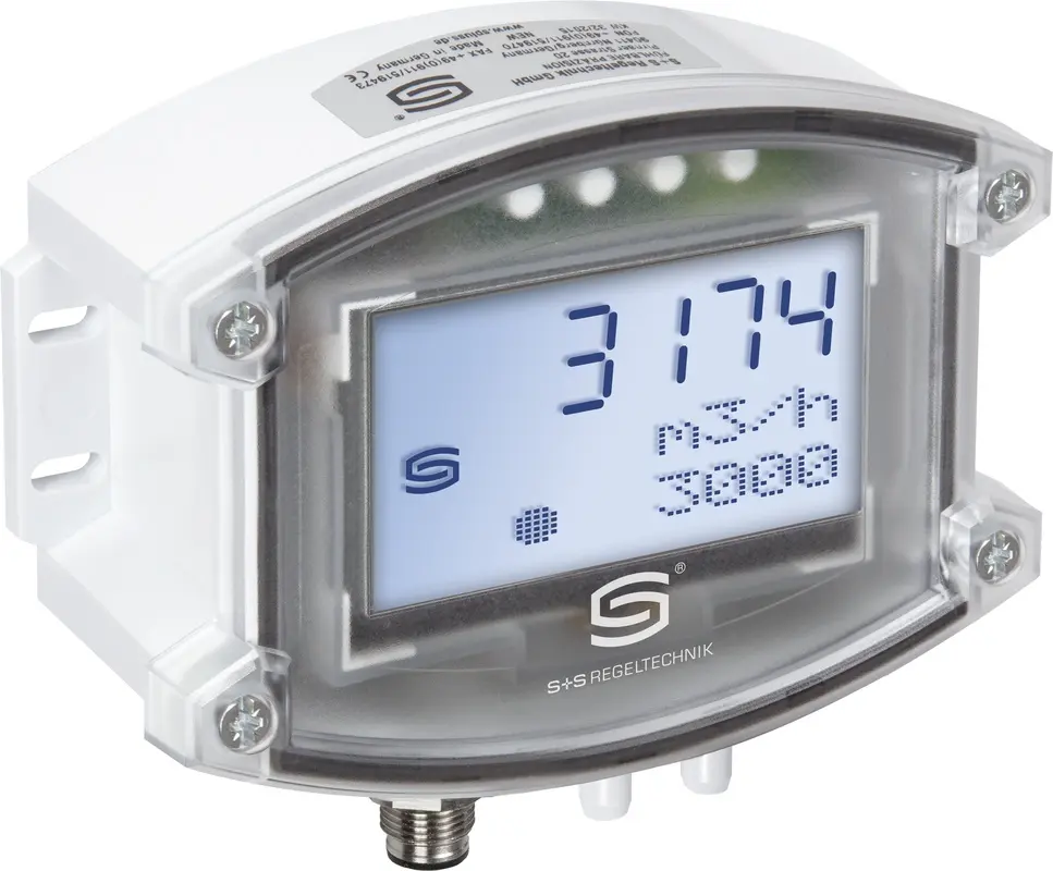 Produktfoto 1 von S+S REGELTECHNIK 2004-6132-4100-021 7161-UW Q LCD Volumendurchflussmesser