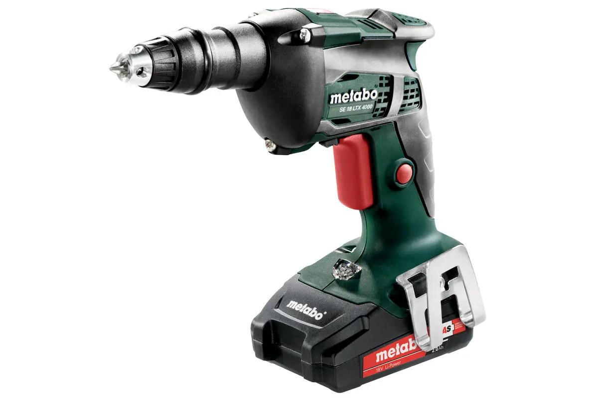 Produktfoto 1 von Metabo 620048500, Akku-Trockenbauschrauber SE 18 LTX 4000 mit 2x 2,0 Ah + Lader im Koffer