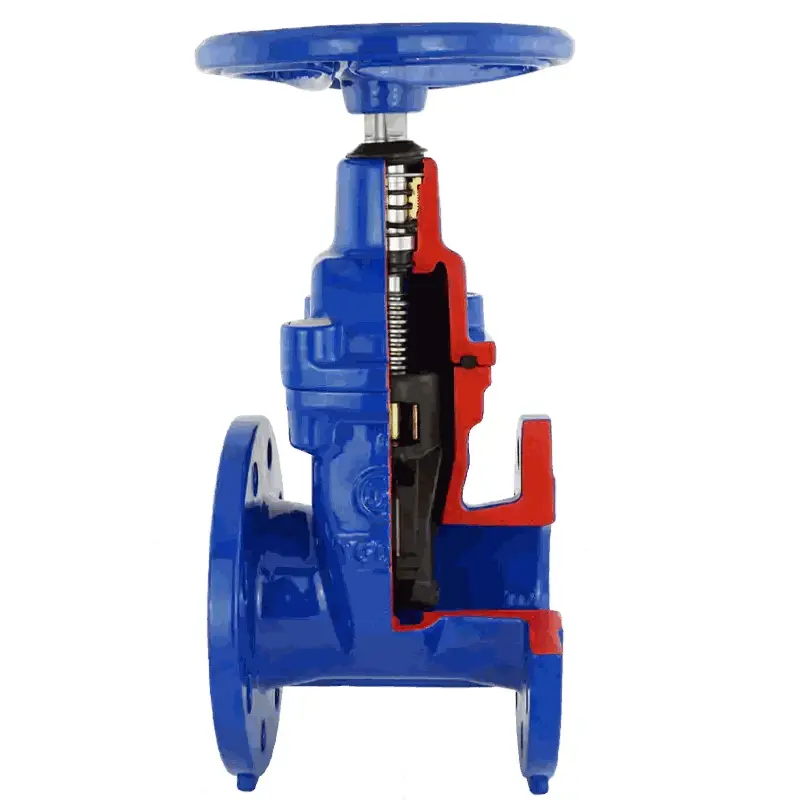 Produktfoto 1 von Fergo VA200 Keilflachschieber DN 150 PN10/16 DVGW Trinkwasser EPDM GGG40 Handrad