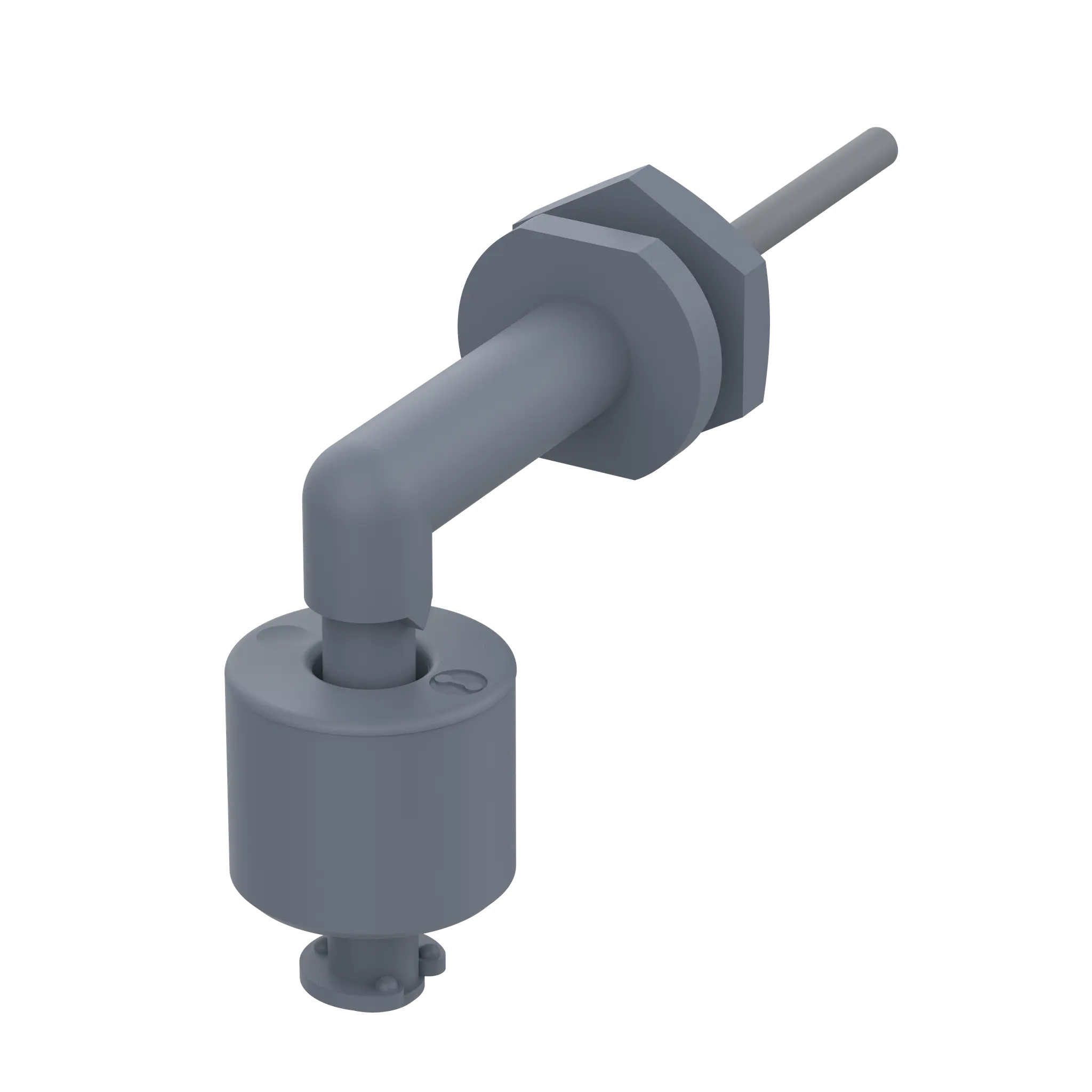Produktfoto 1 von Elobau 153MSK00K1B-3, Sicherheitssensor eloProtect M, magnetisch betätigt, Schließer/Schließer, 3m Kabel
