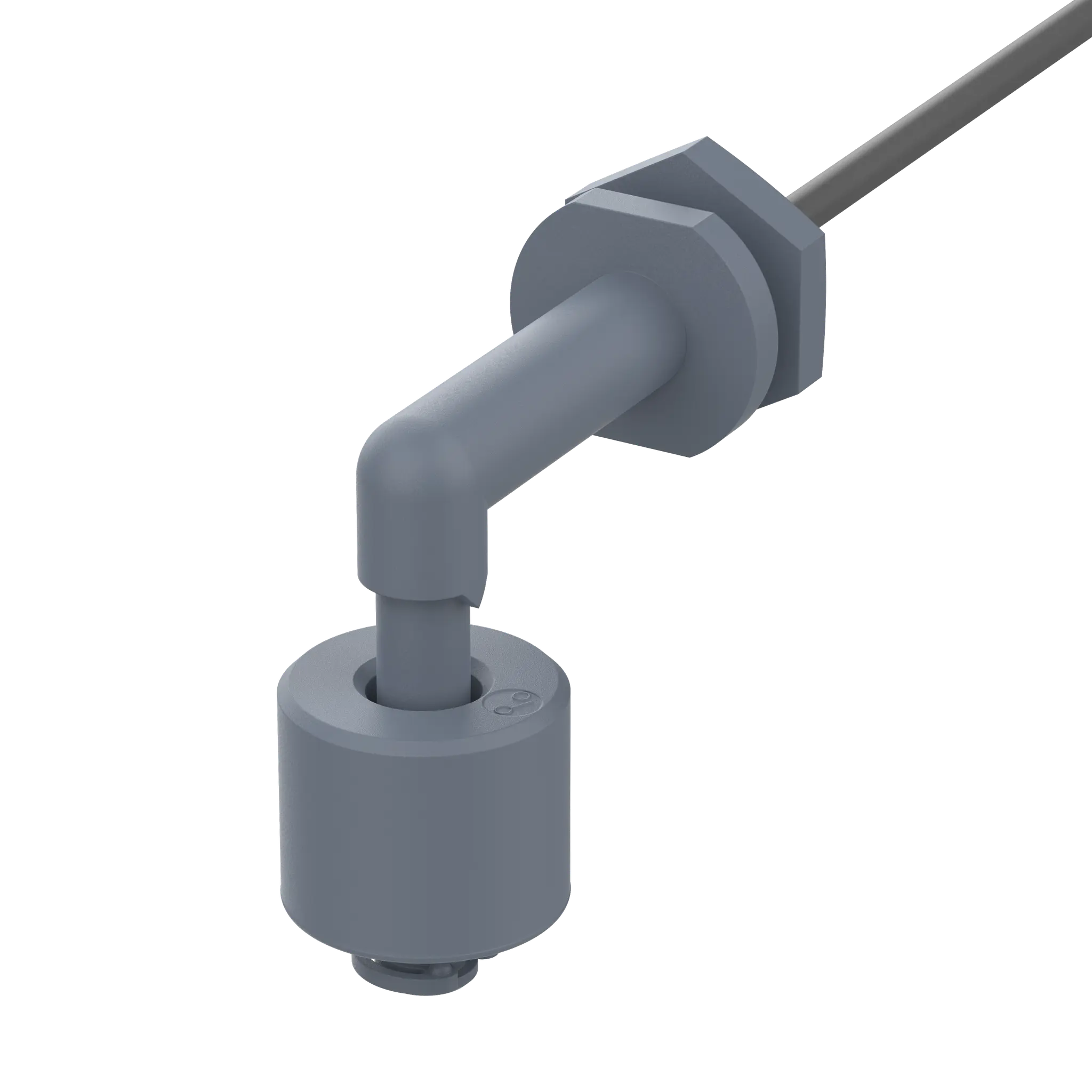 Produktfoto 1 von Elobau 12227001, Sicherheitssensor, magnetisch betätigt, Schließer/Öffner, 2,5m PUR-Kabel