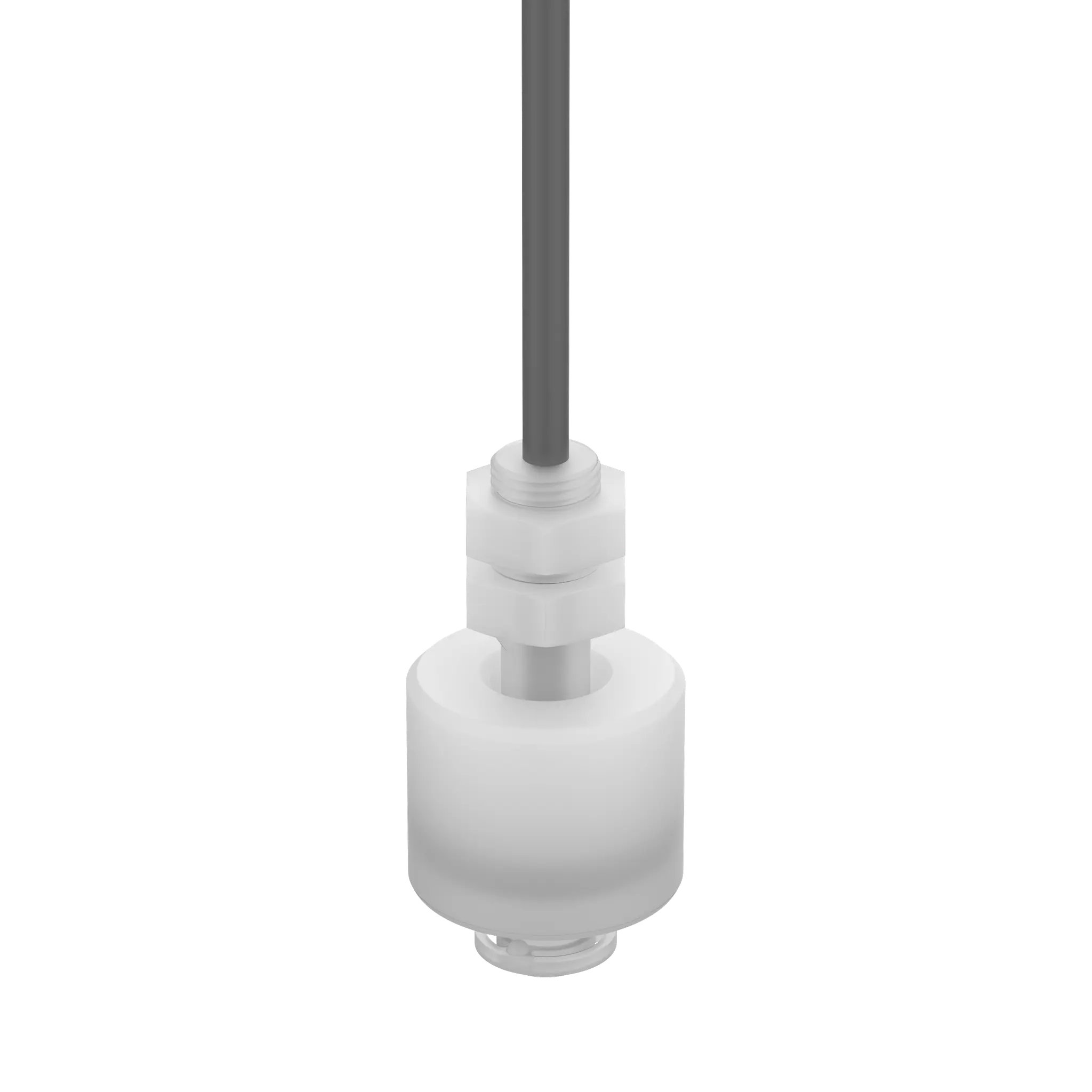 Produktfoto 1 von Elobau 20301410, Miniatur Schwimmerschalter, Schließer, 230V, PVDF, Gewinde PG1/8, 5m Kabel