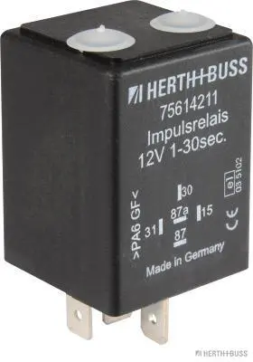 Produktfoto 1 von Herth+Buss 75614211, Relais, Arbeitsstrom, 12 V, 15 A, 5 pins