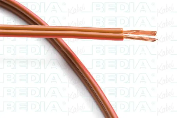 Produktfoto 1 von BEDIA 203400803, PVC-Zwillingsleitung FLYZ 2 x 0.75 mm² bn / bn-rd