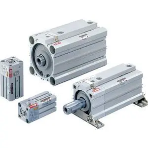 Produktfoto 1 von SMC CLQB100TF-10D-F C(D)LQ Kompaktzylinder, doppeltwirkend